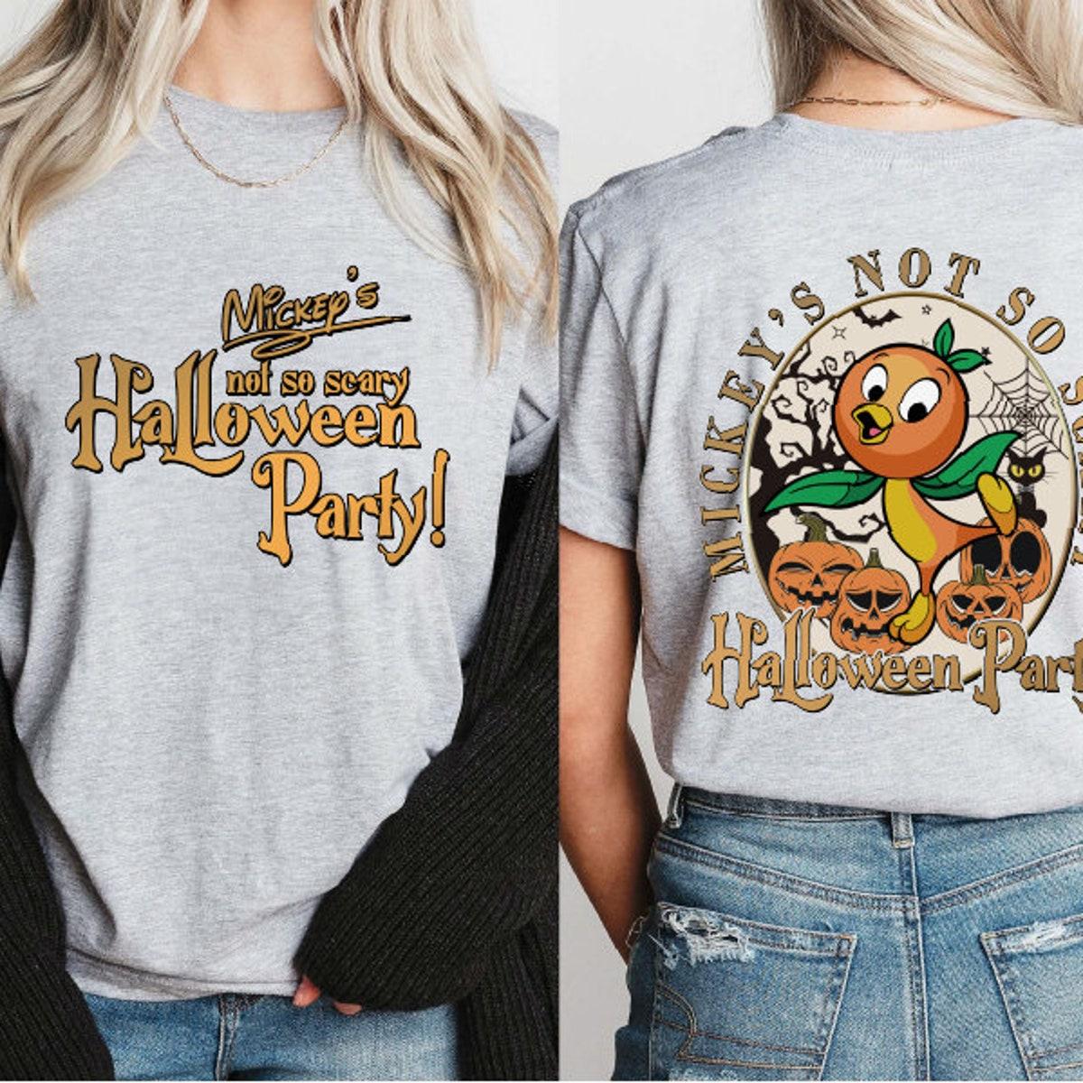 Mickey's Not So Scary Halloween Party Orange Bird Shirt 7