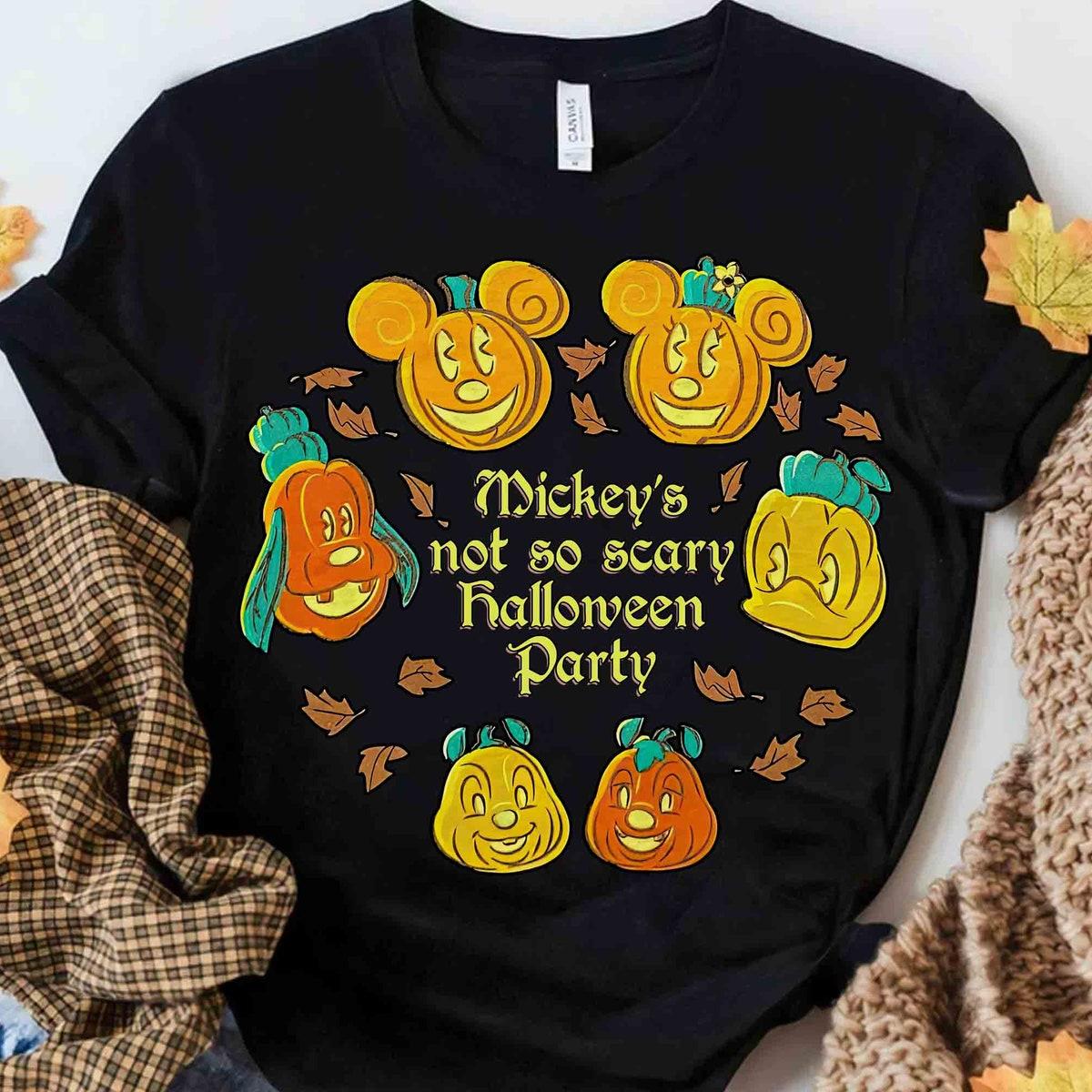 Mickey's Not So Scary Halloween Party Pumpkin Shirt 2