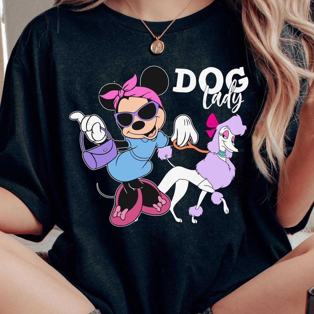 Minne Mouse And Georgette Dog Lady Shirt 1