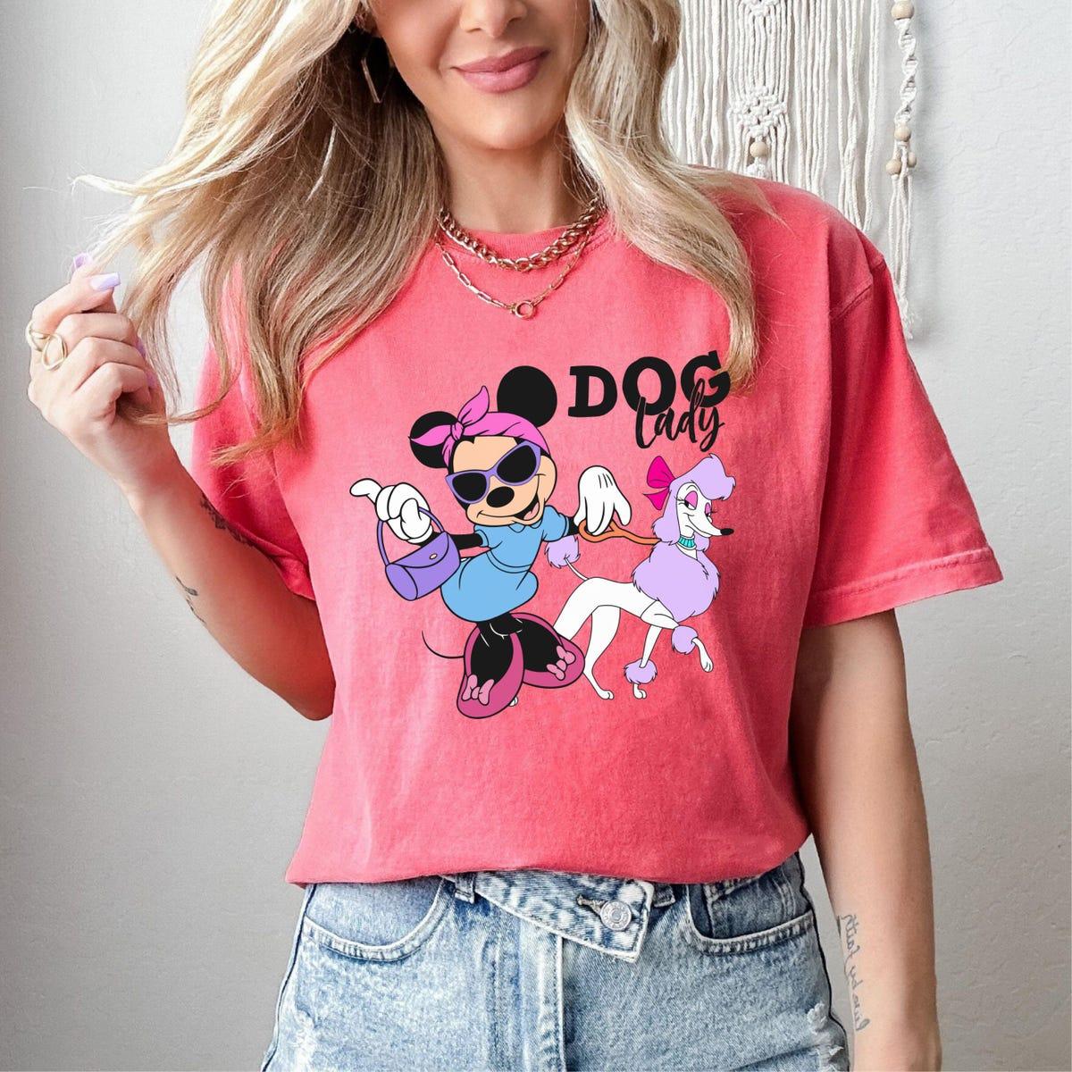 Minne Mouse And Georgette Dog Lady Shirt 2