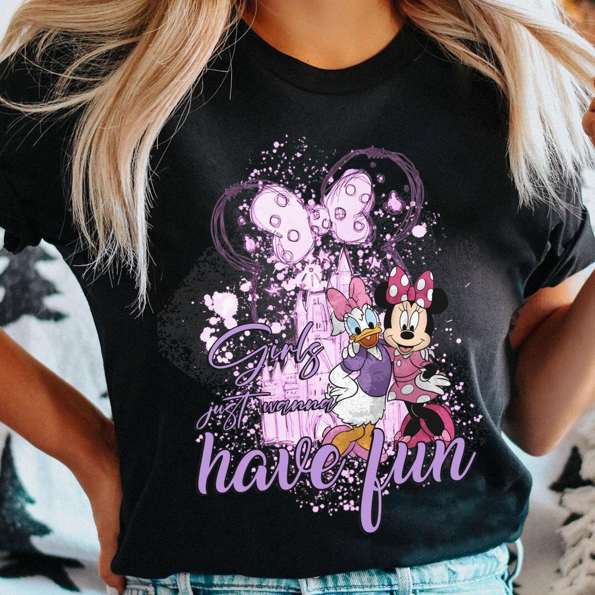 Minnie And Daisy Girls Just Wanna Have Fun Bestie Disney Shirt 2