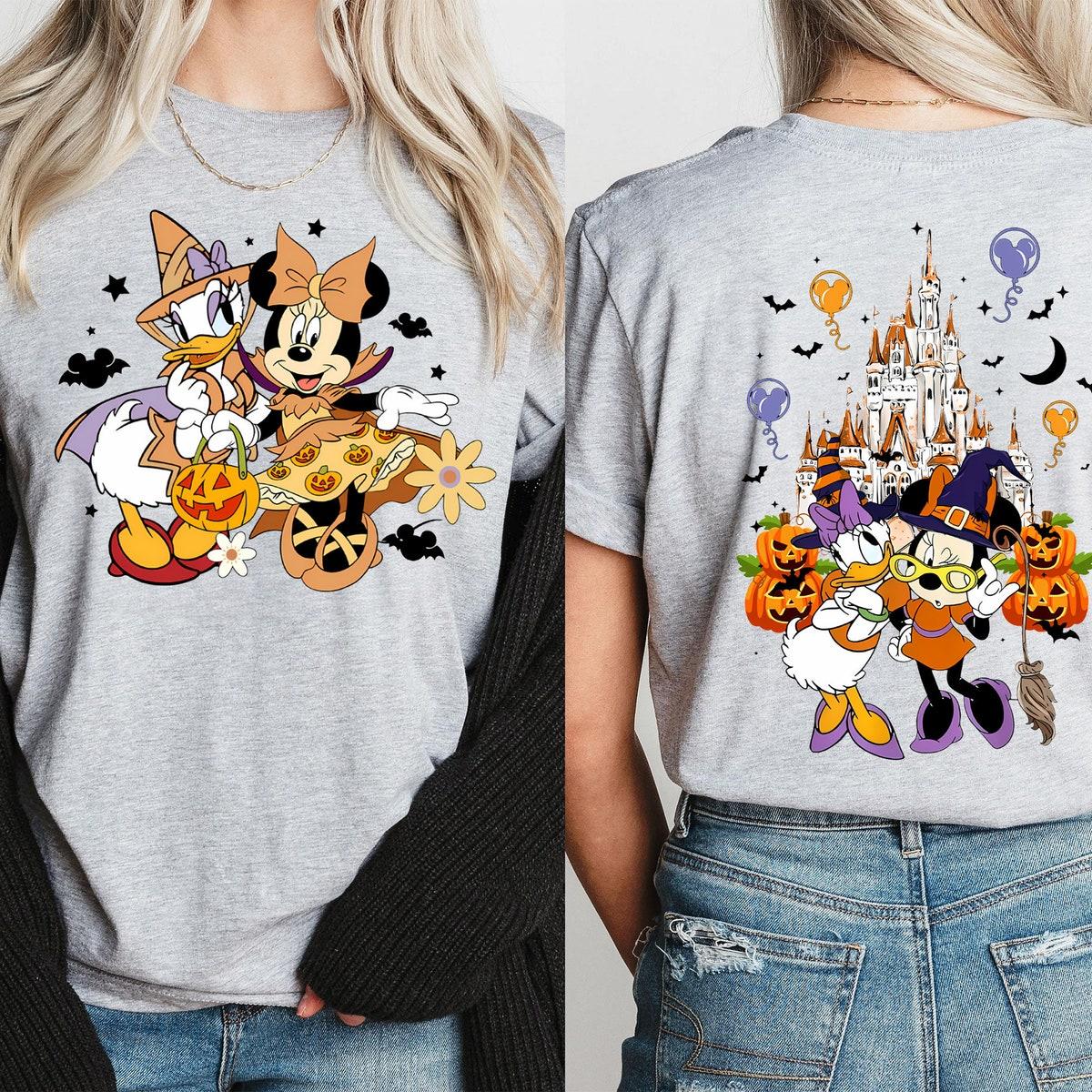 Minnie And Daisy Pumpkin Halloween Shirt 1