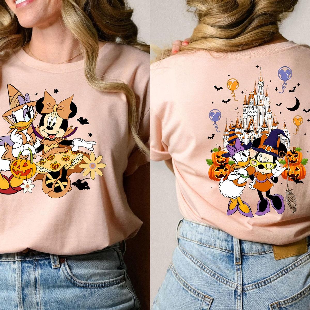 Minnie And Daisy Pumpkin Halloween Shirt 2