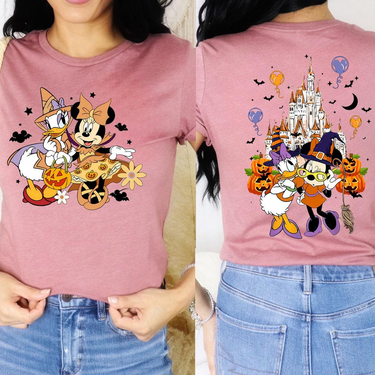 Minnie And Daisy Pumpkin Halloween Shirt 5