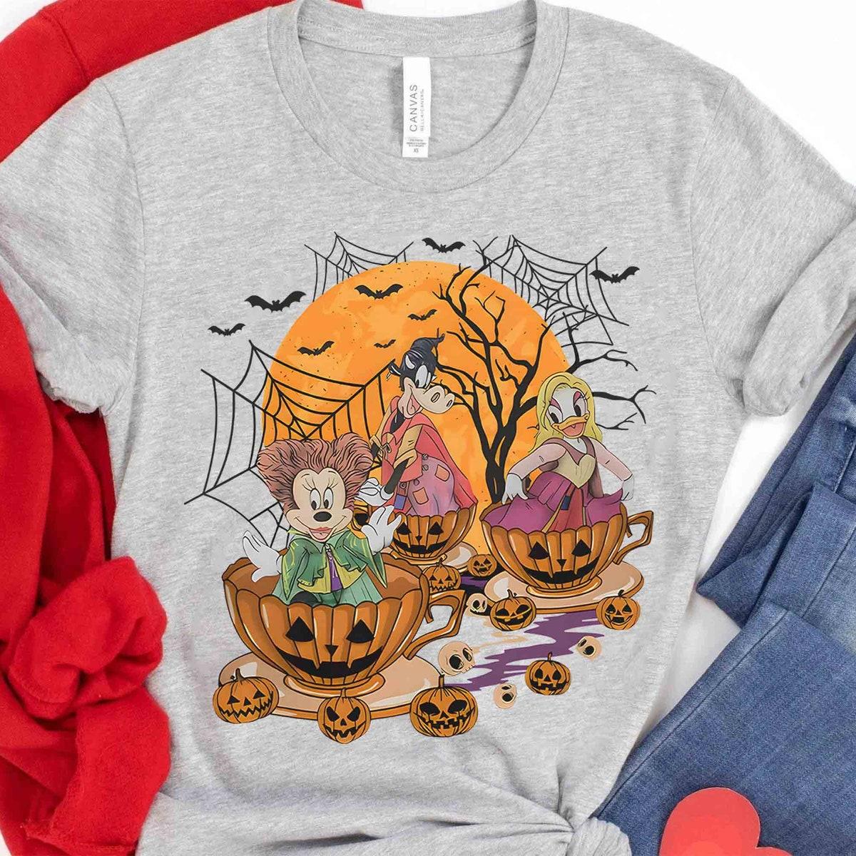 Minnie Daisy Clarabelle Cosplay Hocus Pocus Sanderson Sisters Tea Cup Shirt 3