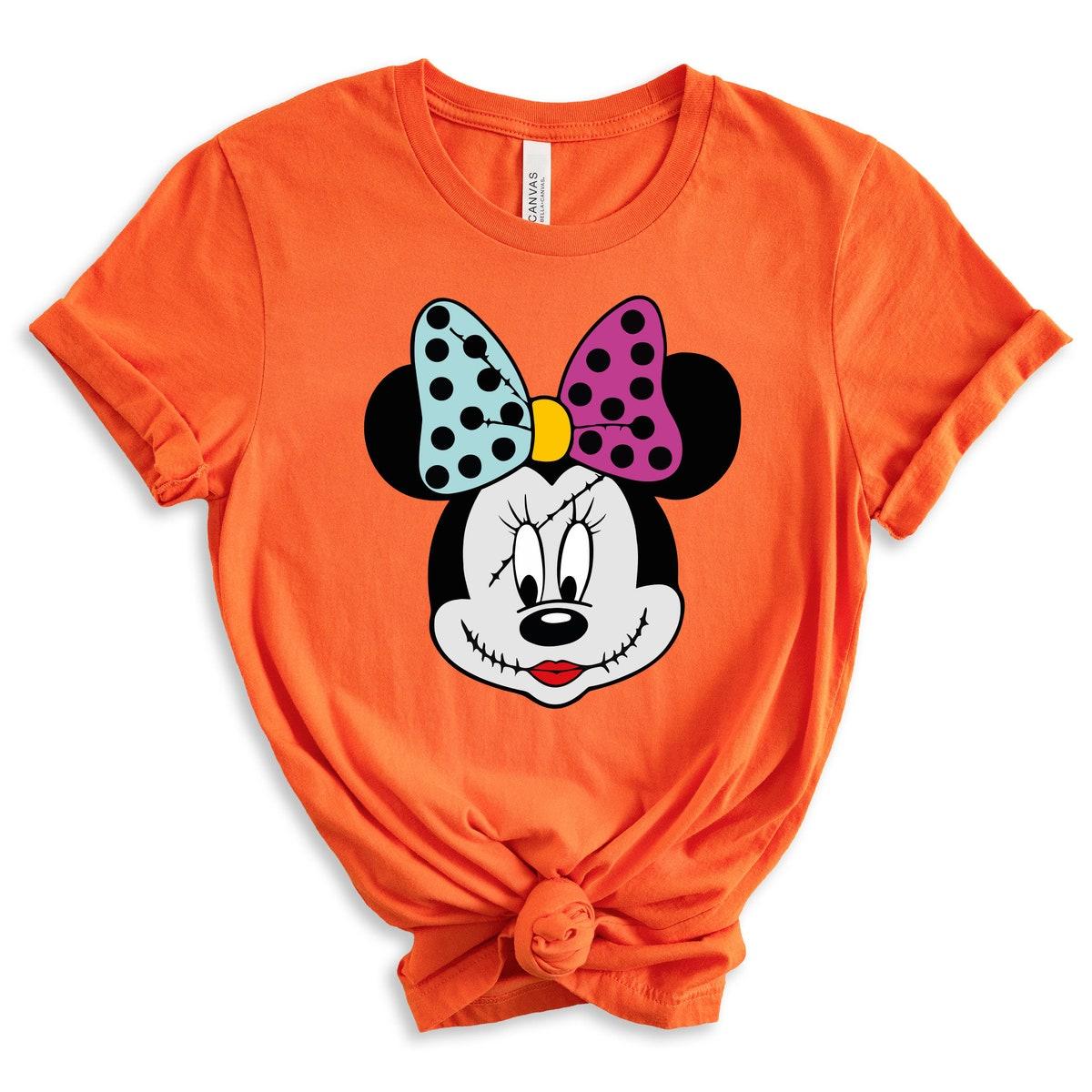 Minnie Head Minnie With Scar Halloween Shirt 3