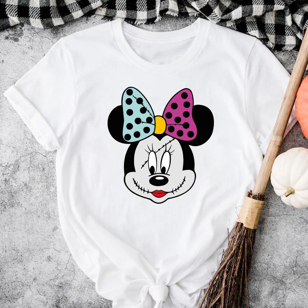 Minnie Head Minnie With Scar Halloween Shirt 4