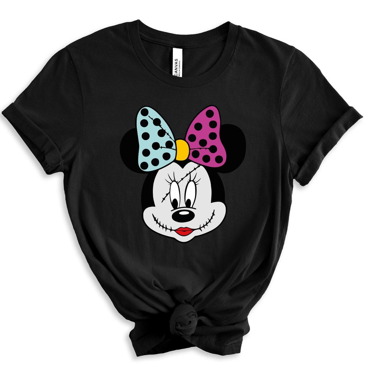 Minnie Head Minnie With Scar Halloween Shirt 5