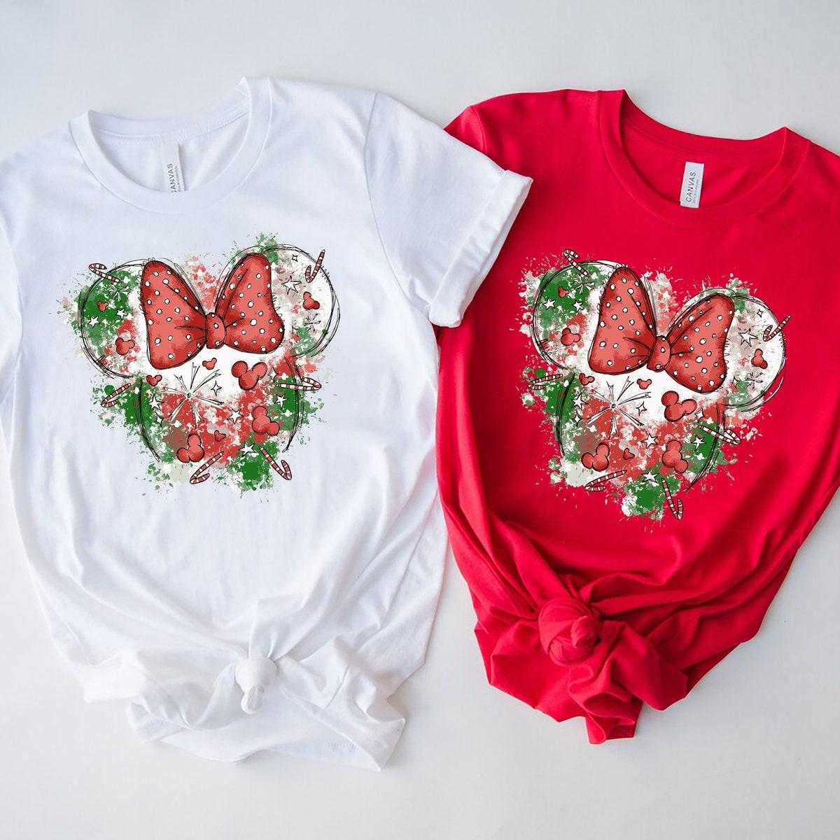 Minnie Mouse Christmas Shirt Disney Mom Xmas Tee 2