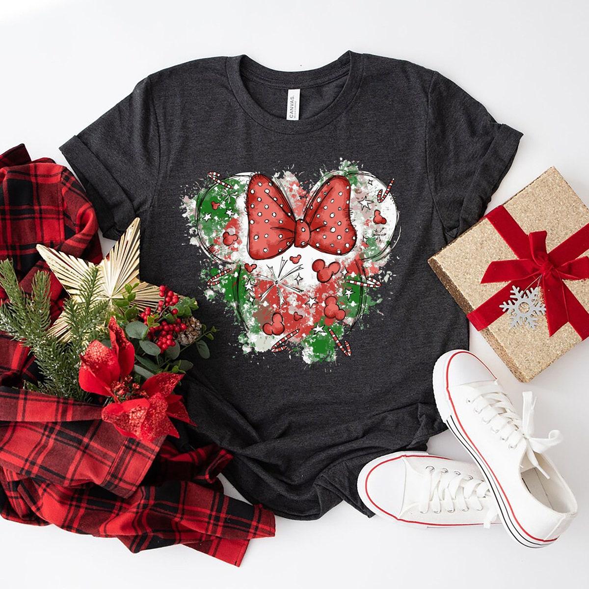 Minnie Mouse Christmas Shirt Disney Mom Xmas Tee 3