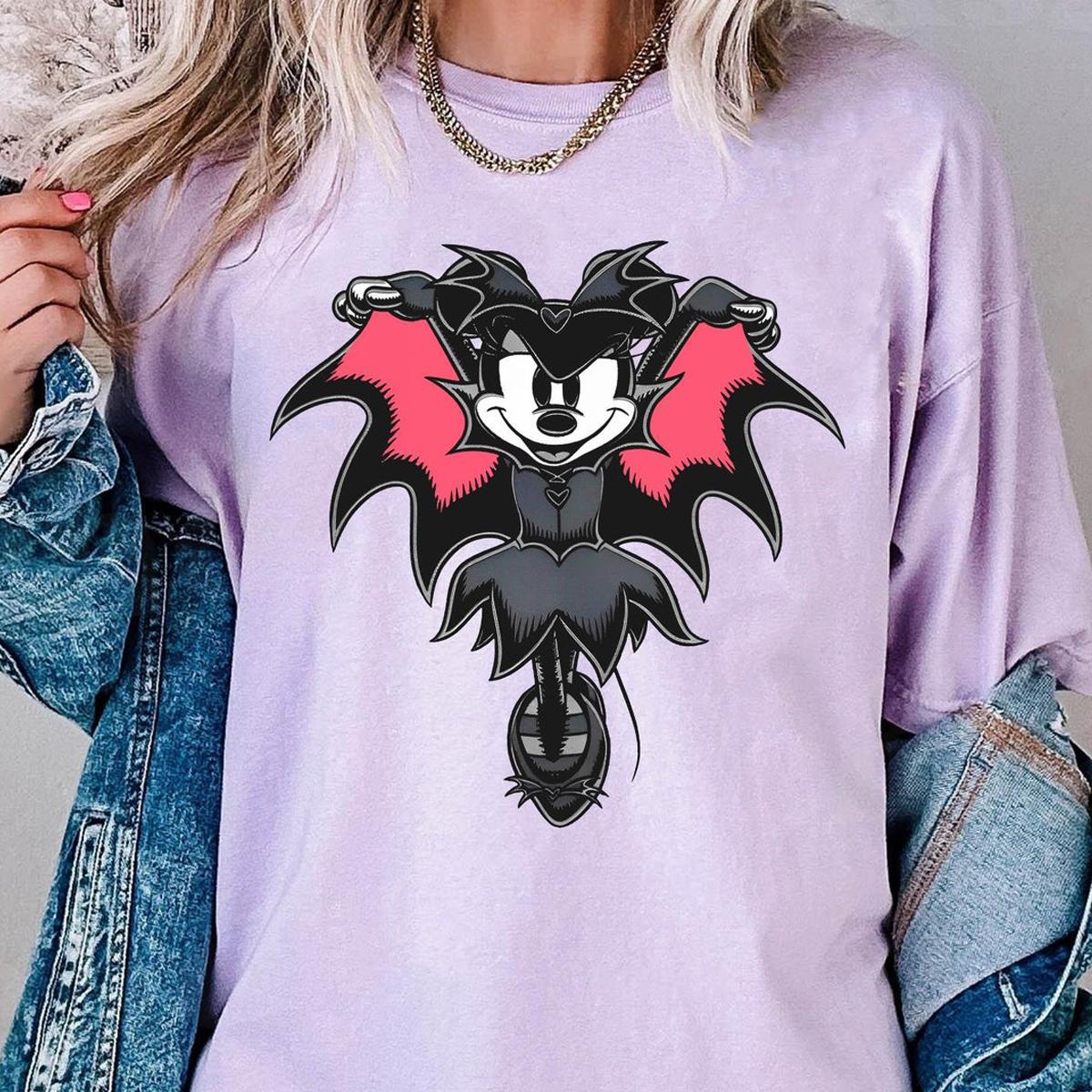 Minnie Mouse Dracula Gothic Witch Fall Season Halloween Costume Shirt 2