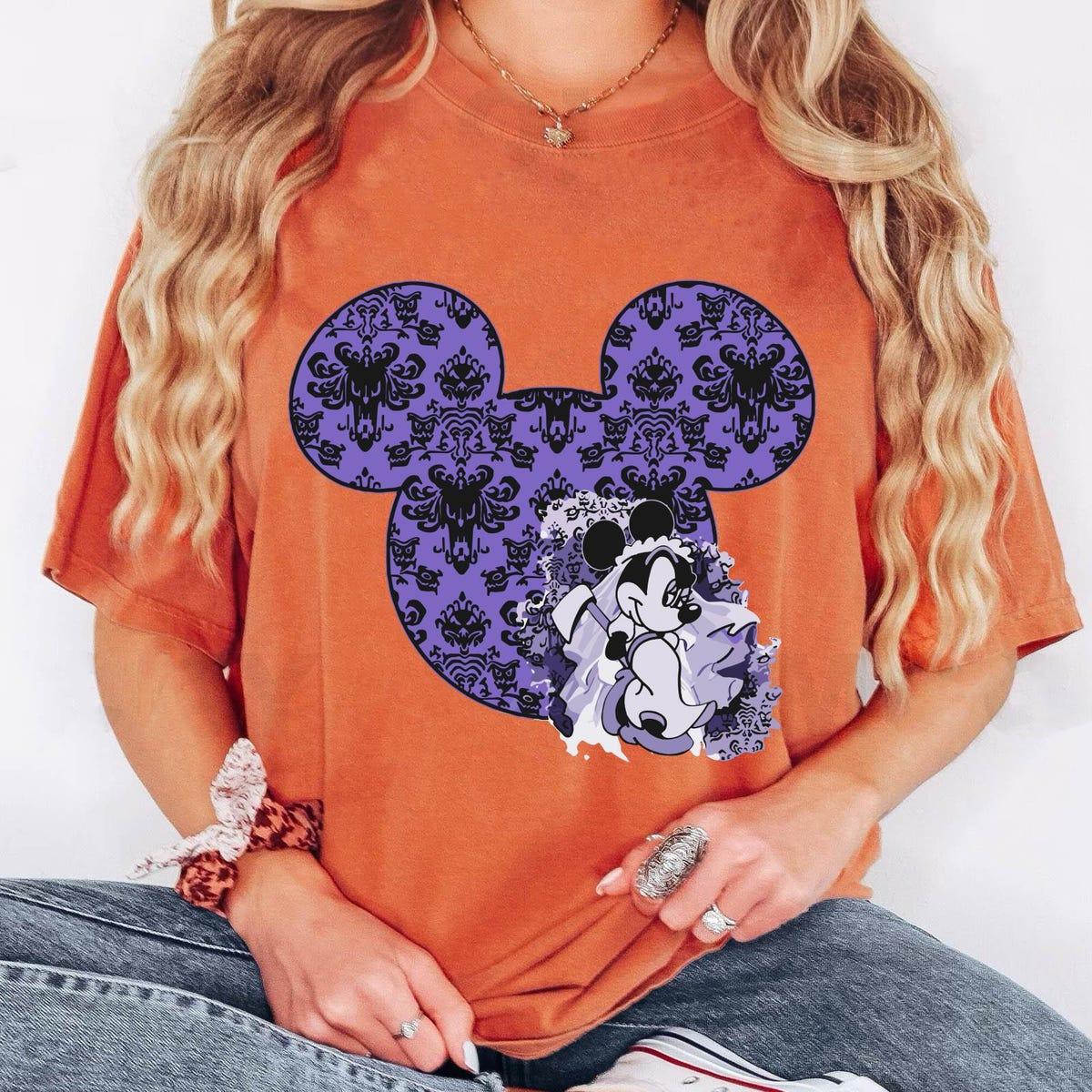 Minnie Mouse Ghostly Bride Haunted Mansion Shirt 3