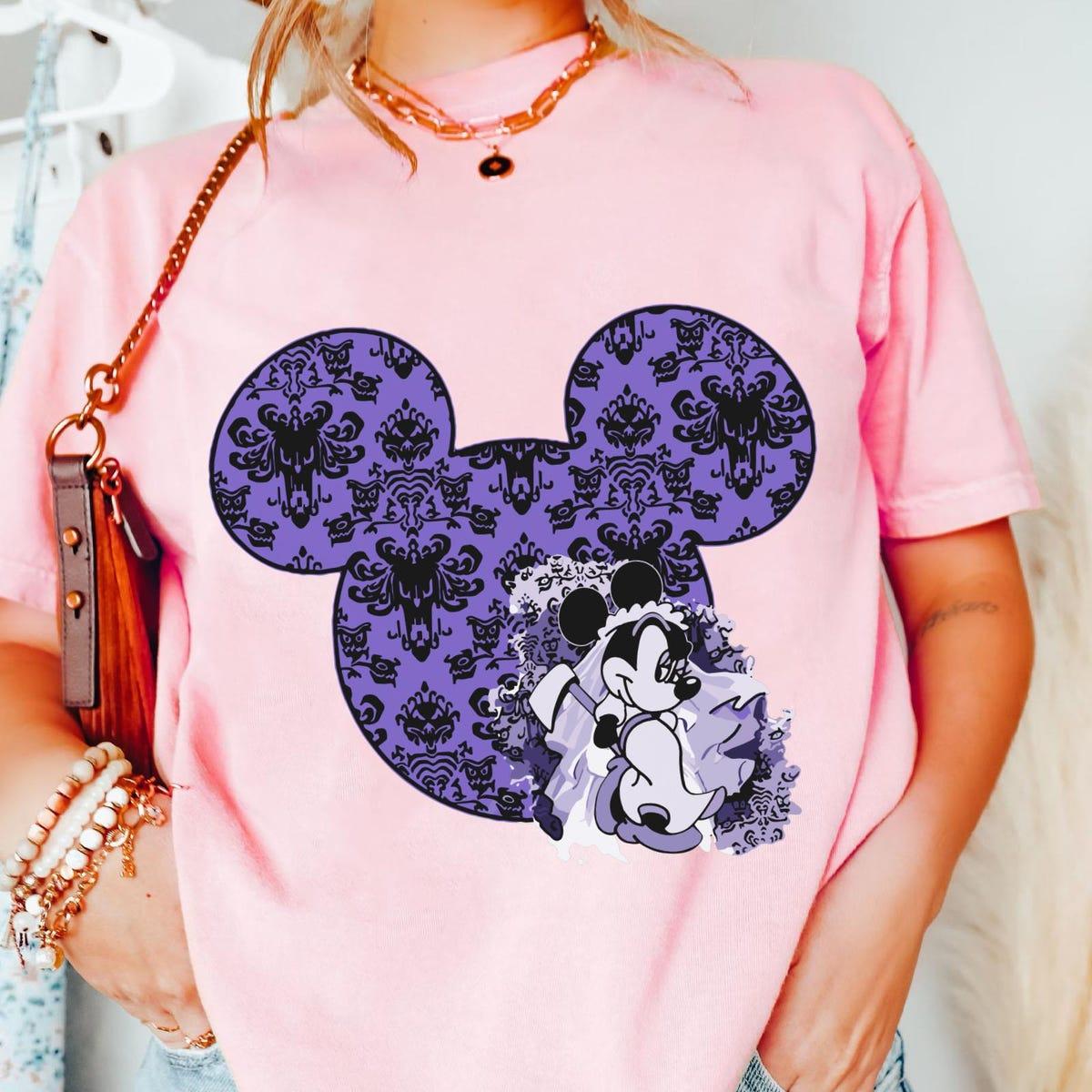 Minnie Mouse Ghostly Bride Haunted Mansion Shirt 4