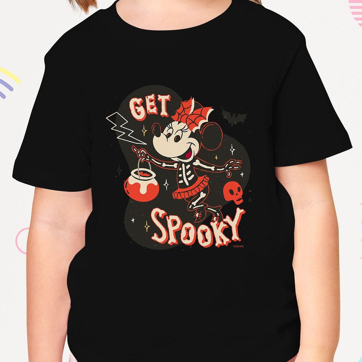 Minnie Mouse Halloween Skeleton Costume Get Spooky Shirt 5