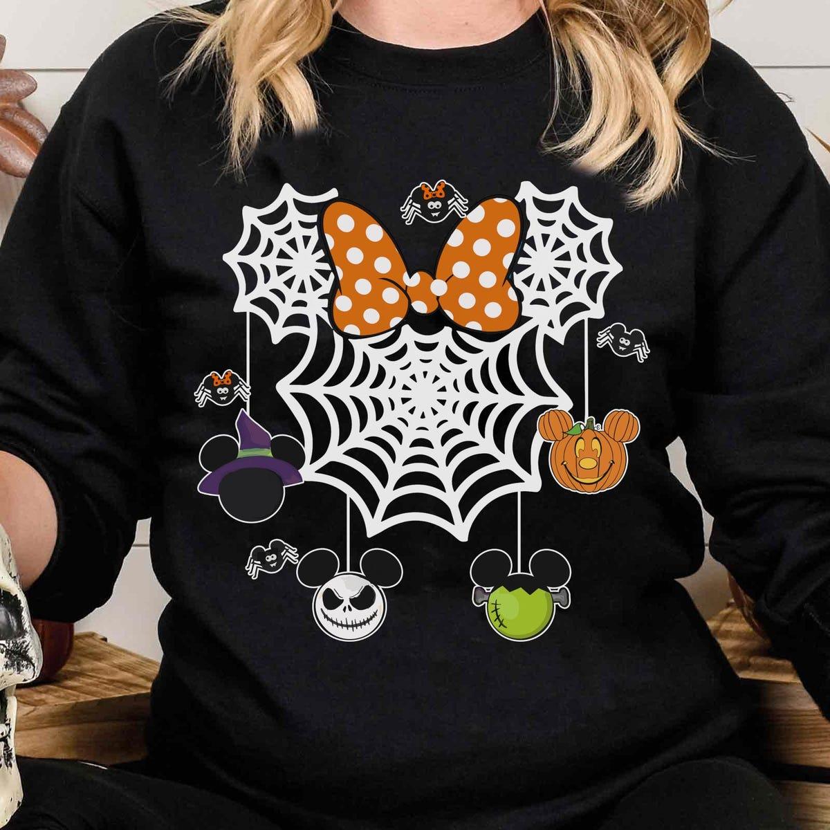 Minnie Mouse Halloween Spider Halloween Fall Pumpkin Shirt 3