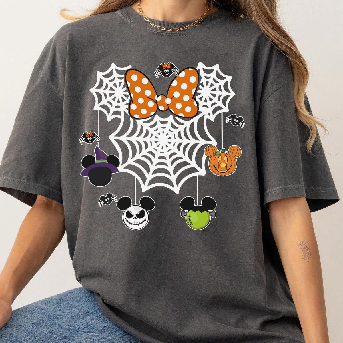 Minnie Mouse Halloween Spider Halloween Fall Pumpkin Shirt 5