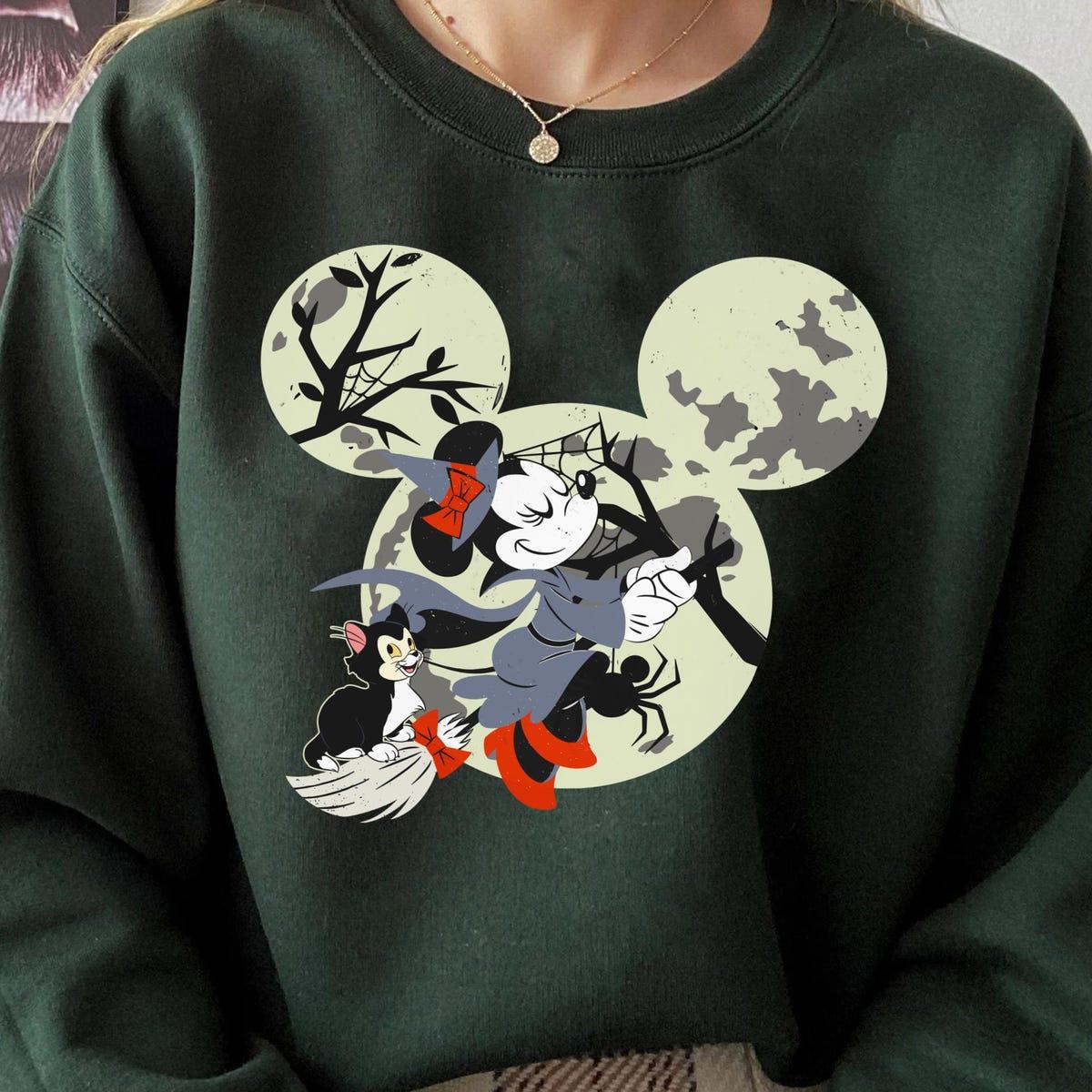 Minnie Mouse Witch Flying Halloween Shirt 5