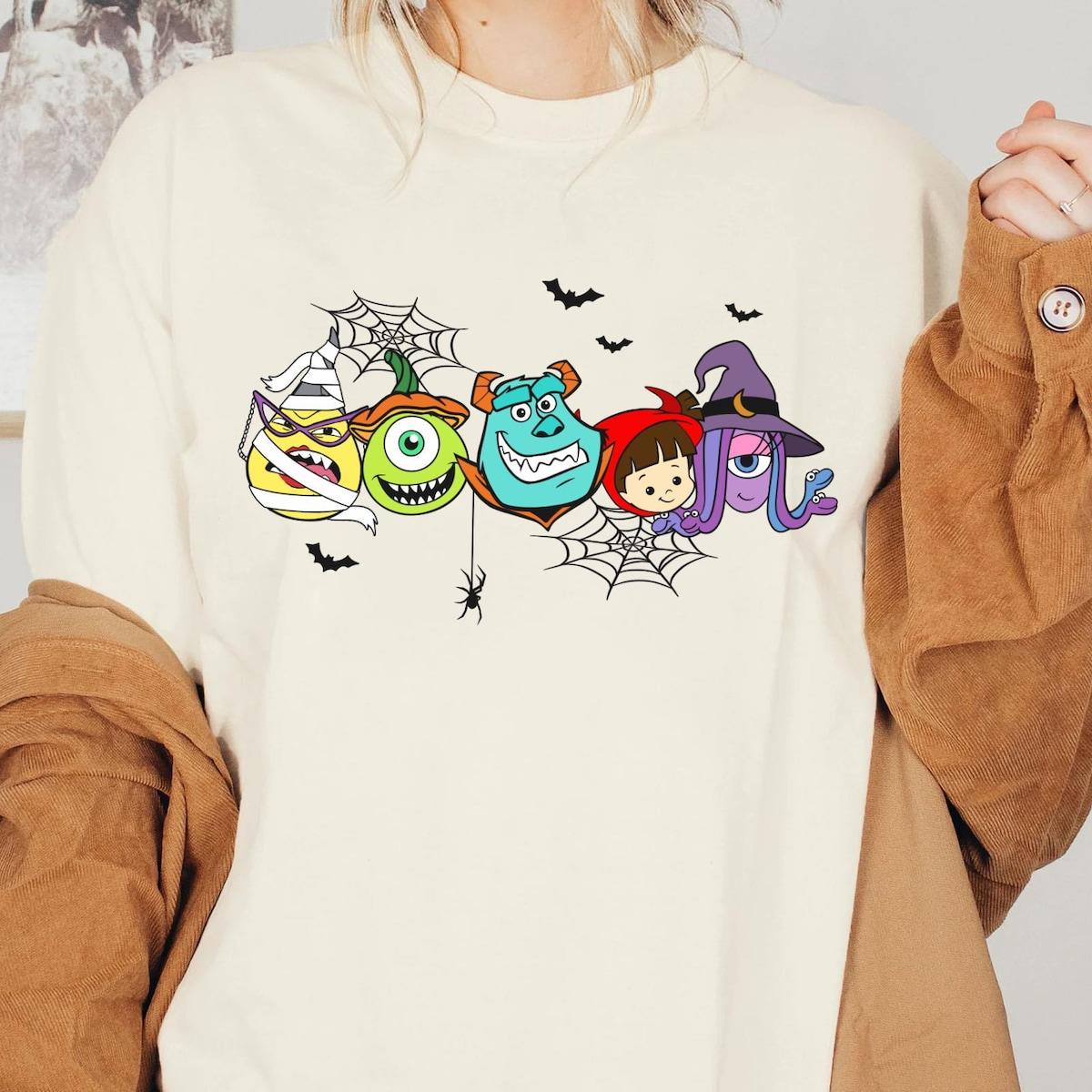 Monster Inc Halloween Face Halloween Shirt 4