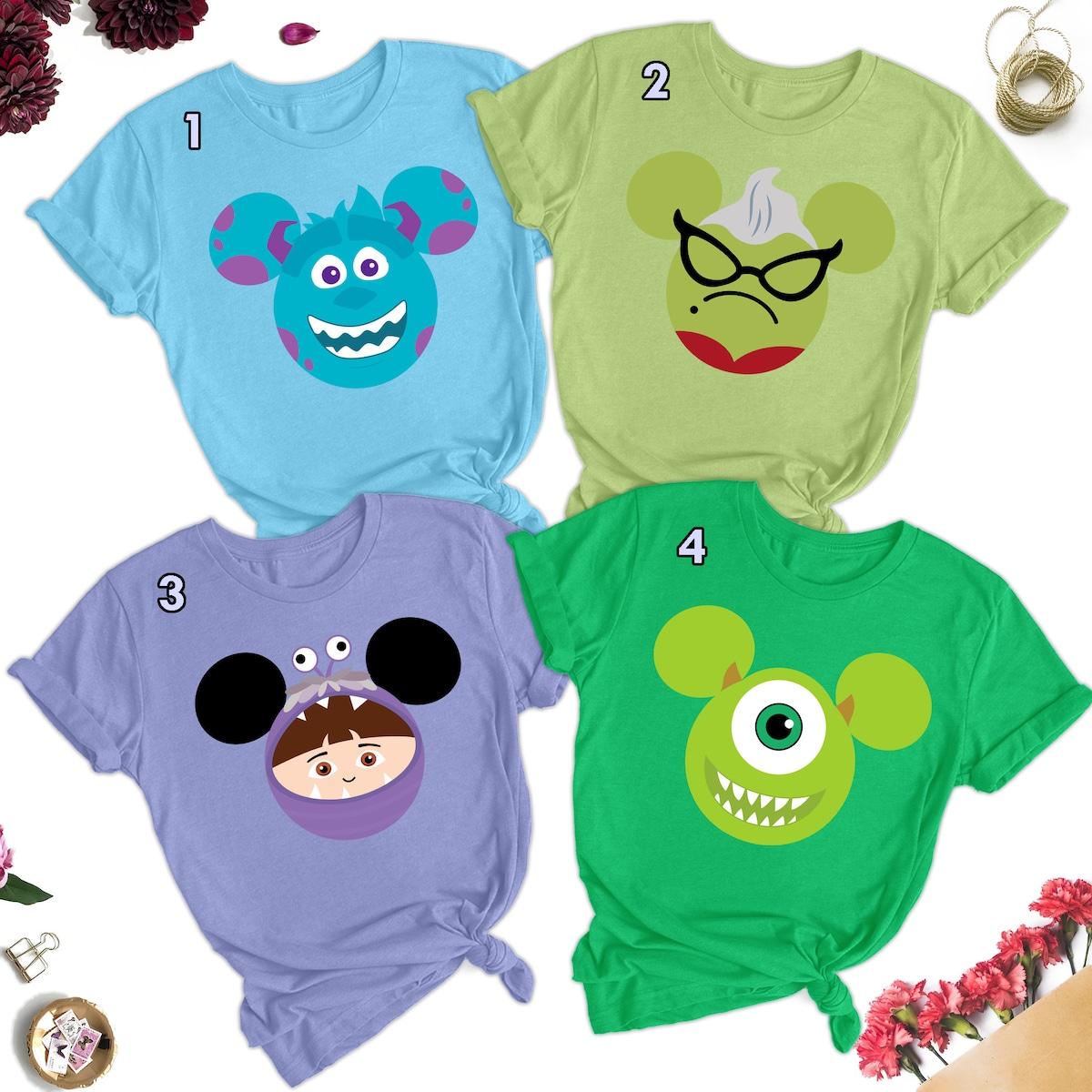 Monsters Costume Face Group Shirt 1