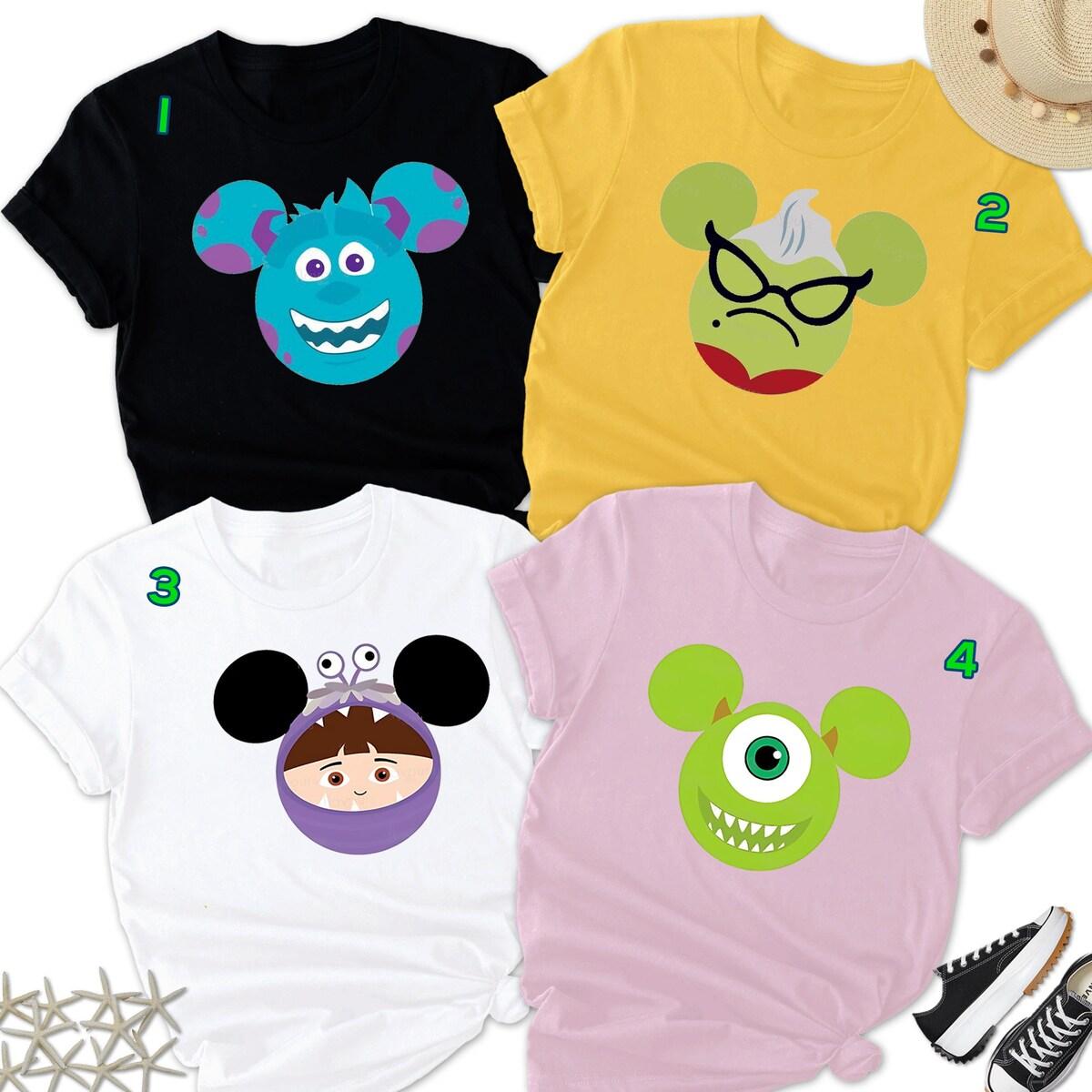 Monsters Costume Face Group Shirt 4