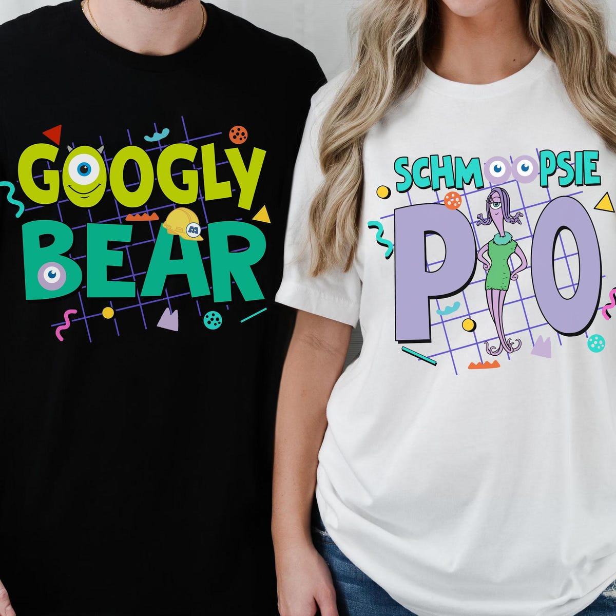 Monsters Inc Mike And Celia Googly Bear Schmoopsie Poo Matching Shirt 2