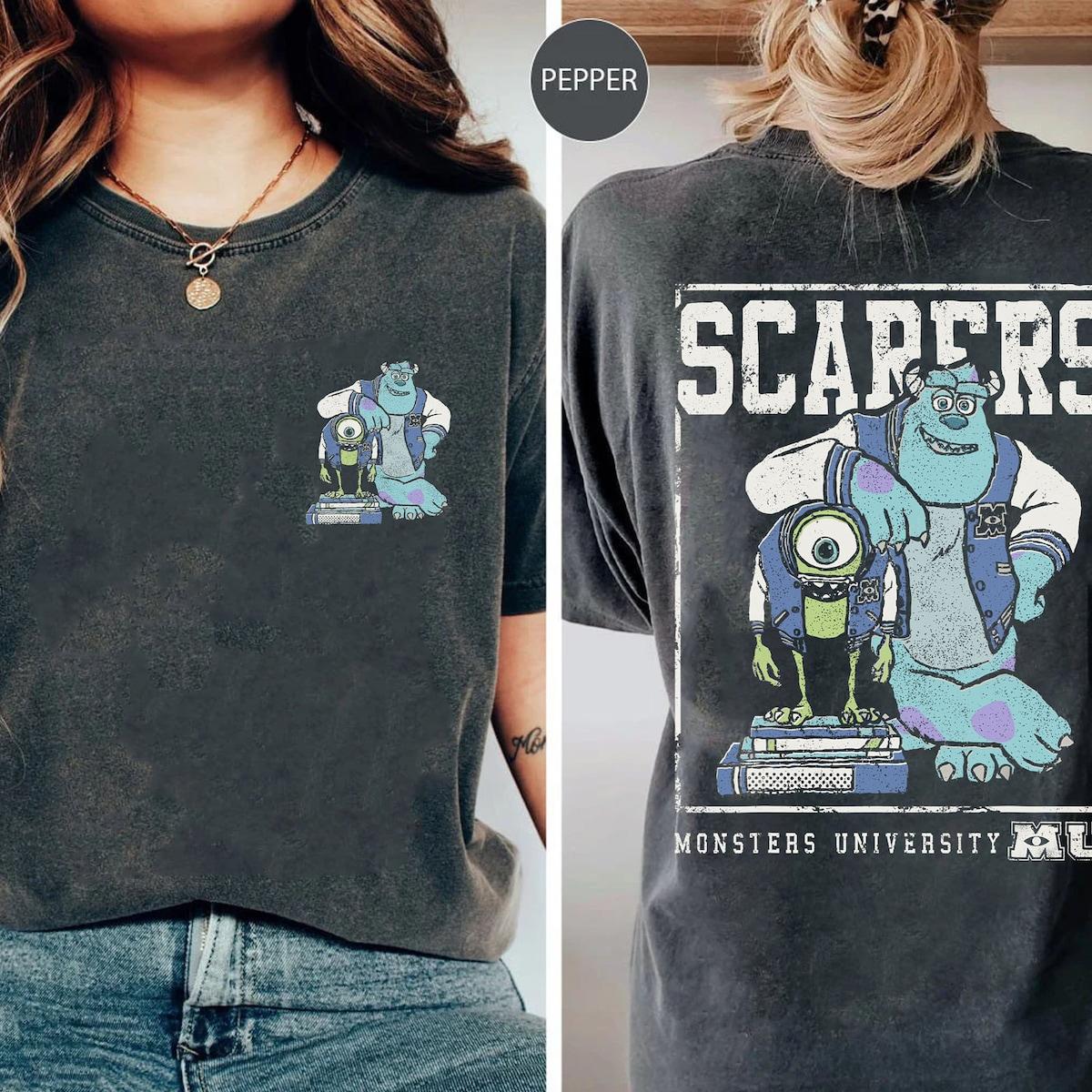 Monsters University Mike And Sully Scarers Shirt 1