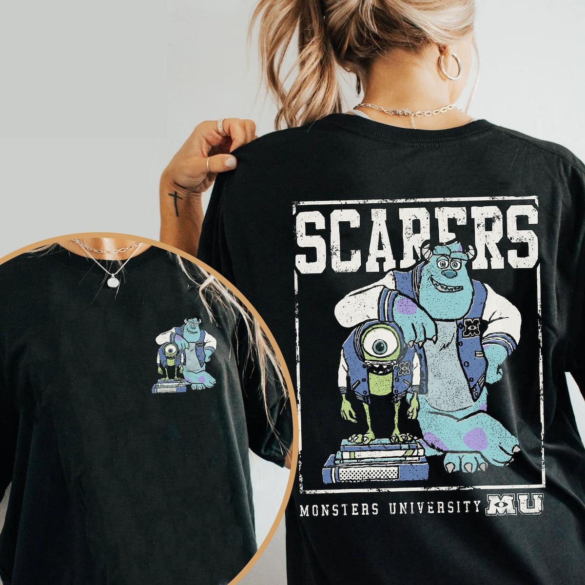 Monsters University Mike And Sully Scarers Shirt 3