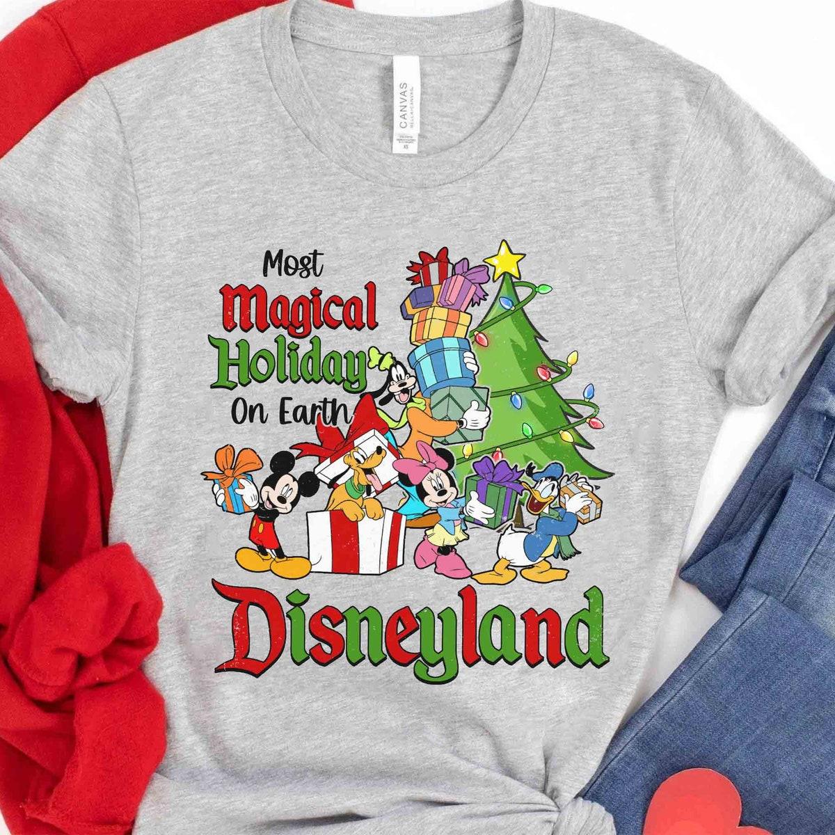 Most Magical Place On Earth Mickey And Friends Christmas Tree Shirt 3