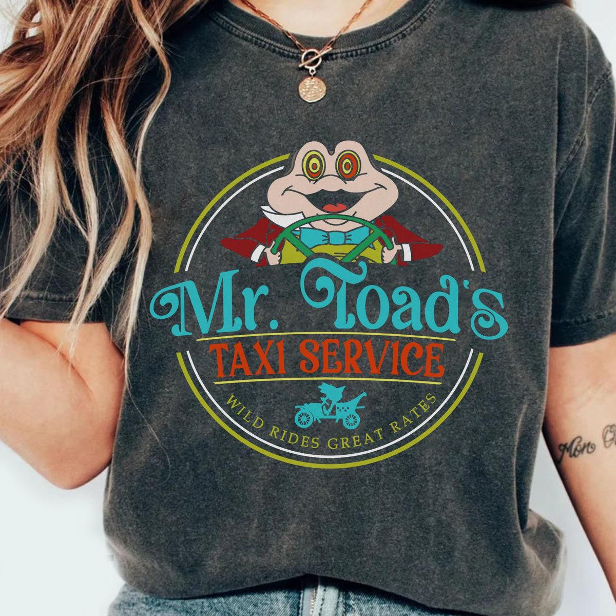 Mr Toad's Taxi Service Wild Rides Great Rates Shirt 2