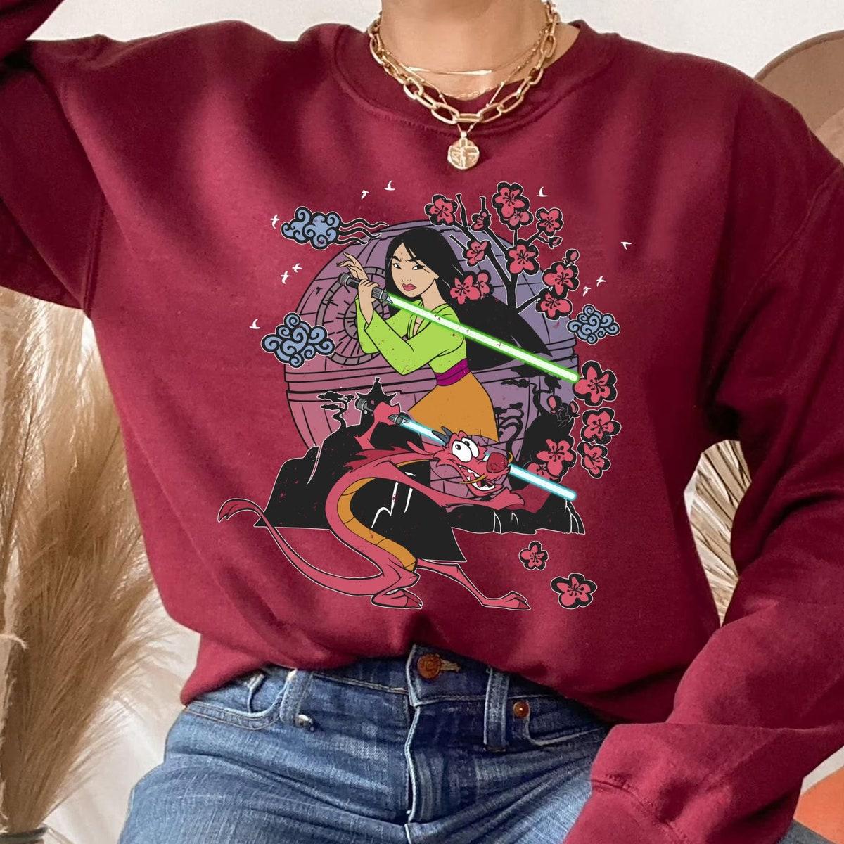 Mulan Princess And Mushu Dragon Lightsaber Shirt 5