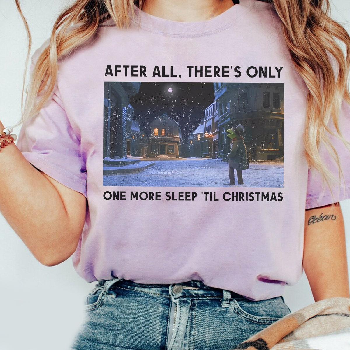 Muppet Christmas Carol Kermit The Frog One More Sleep Til Christmas Party Shirt 3