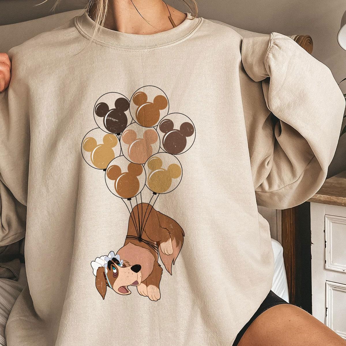 Nana Dog Mickey Balloons Brown Palette Peter Pan Shirt 1