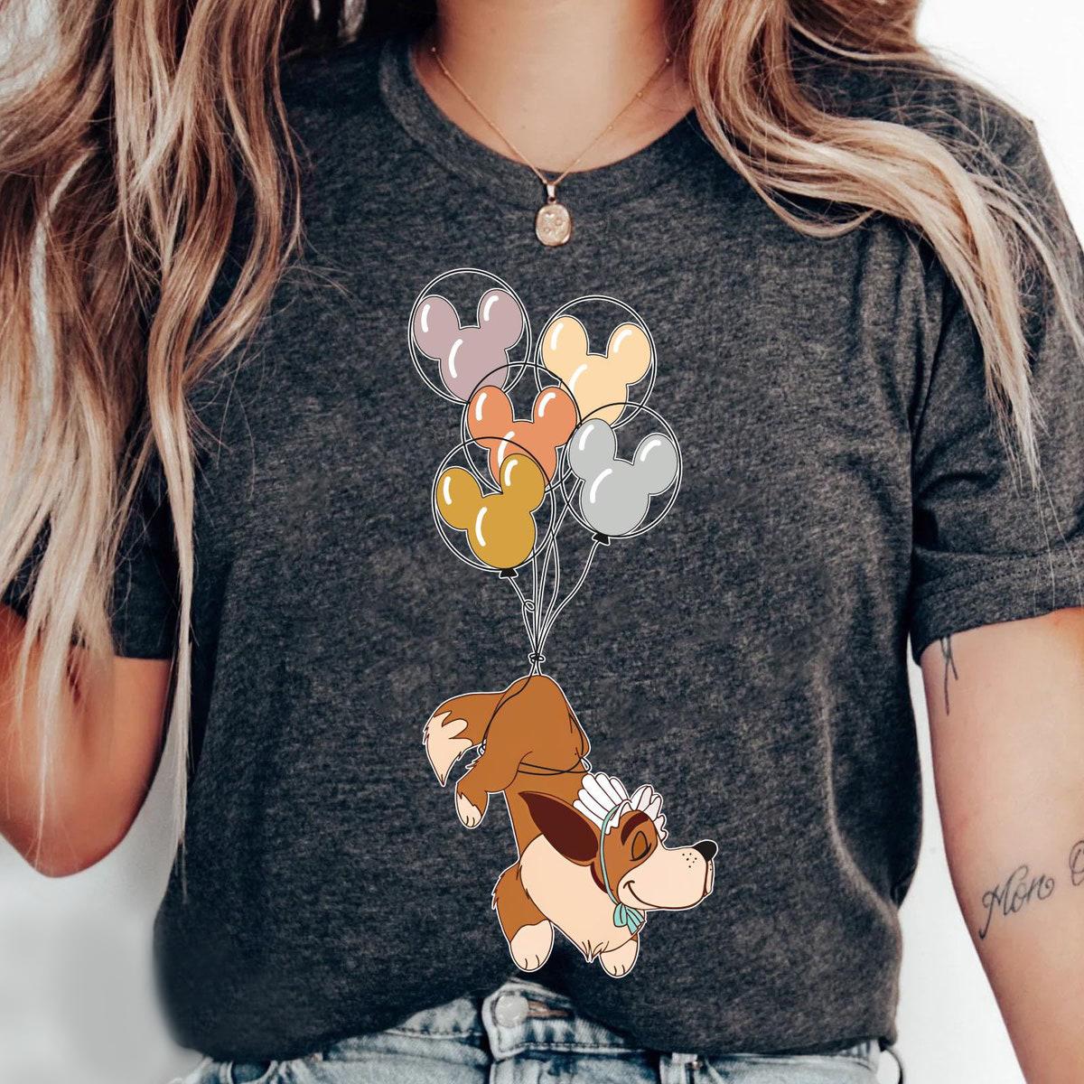 Nana Dog With Mickey Balloon Peter Pan Dog Disney Shirt 1