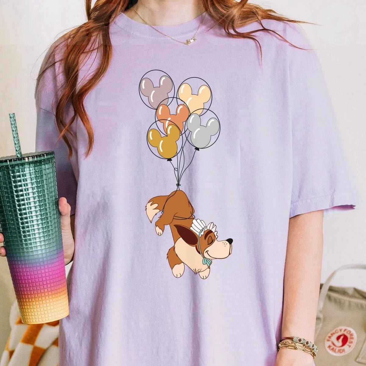 Nana Dog With Mickey Balloon Peter Pan Dog Disney Shirt 3