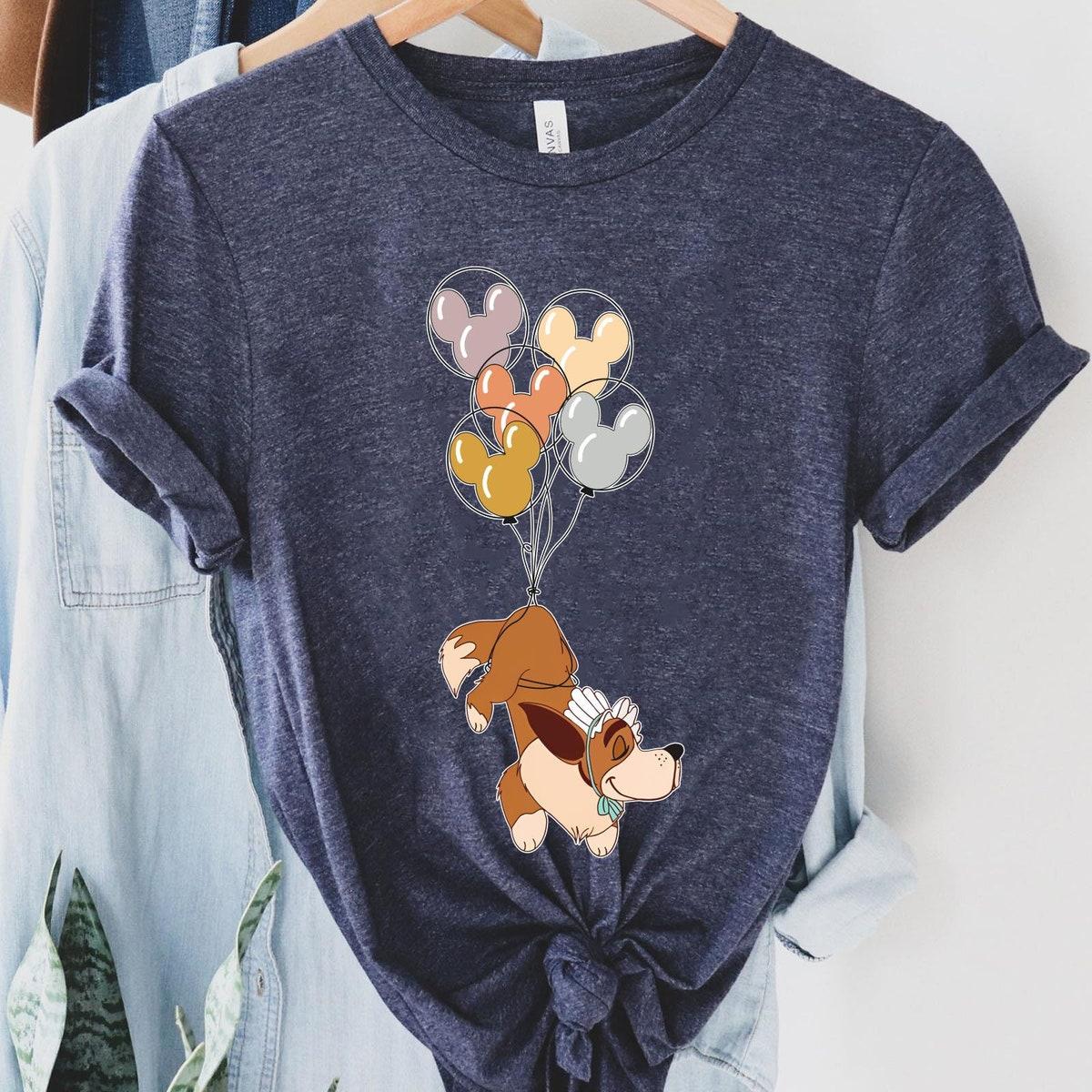 Nana Dog With Mickey Balloon Peter Pan Dog Disney Shirt 4