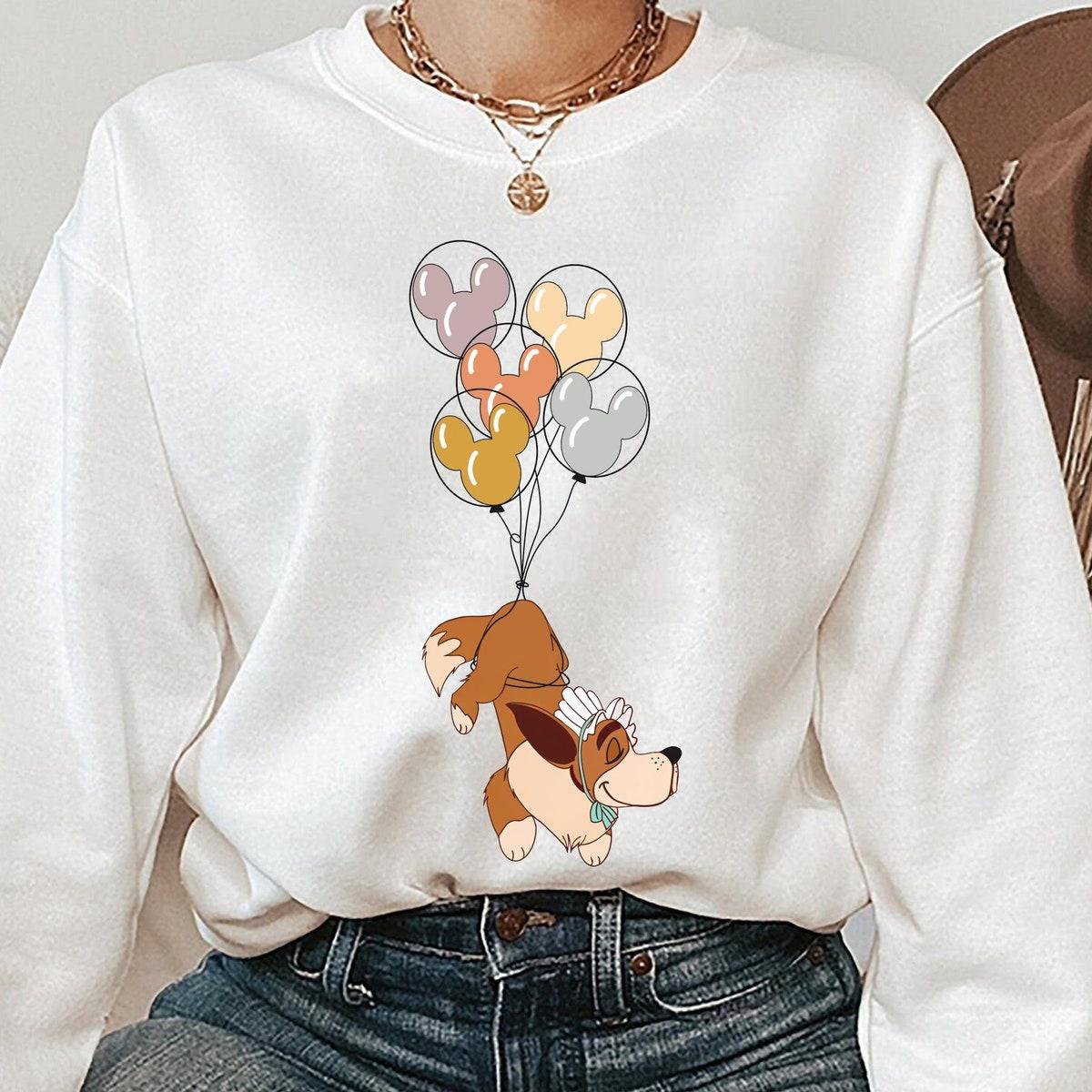 Nana Dog With Mickey Balloon Peter Pan Dog Disney Shirt 5