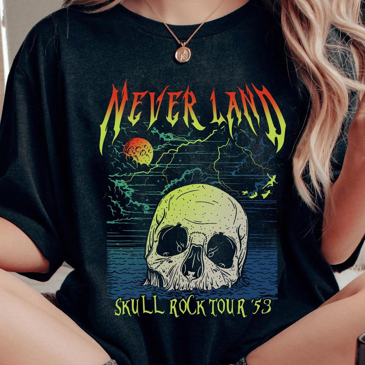 Neverland Skull Rock Tour 53 Peter Pan Disney Washed Shirt 1