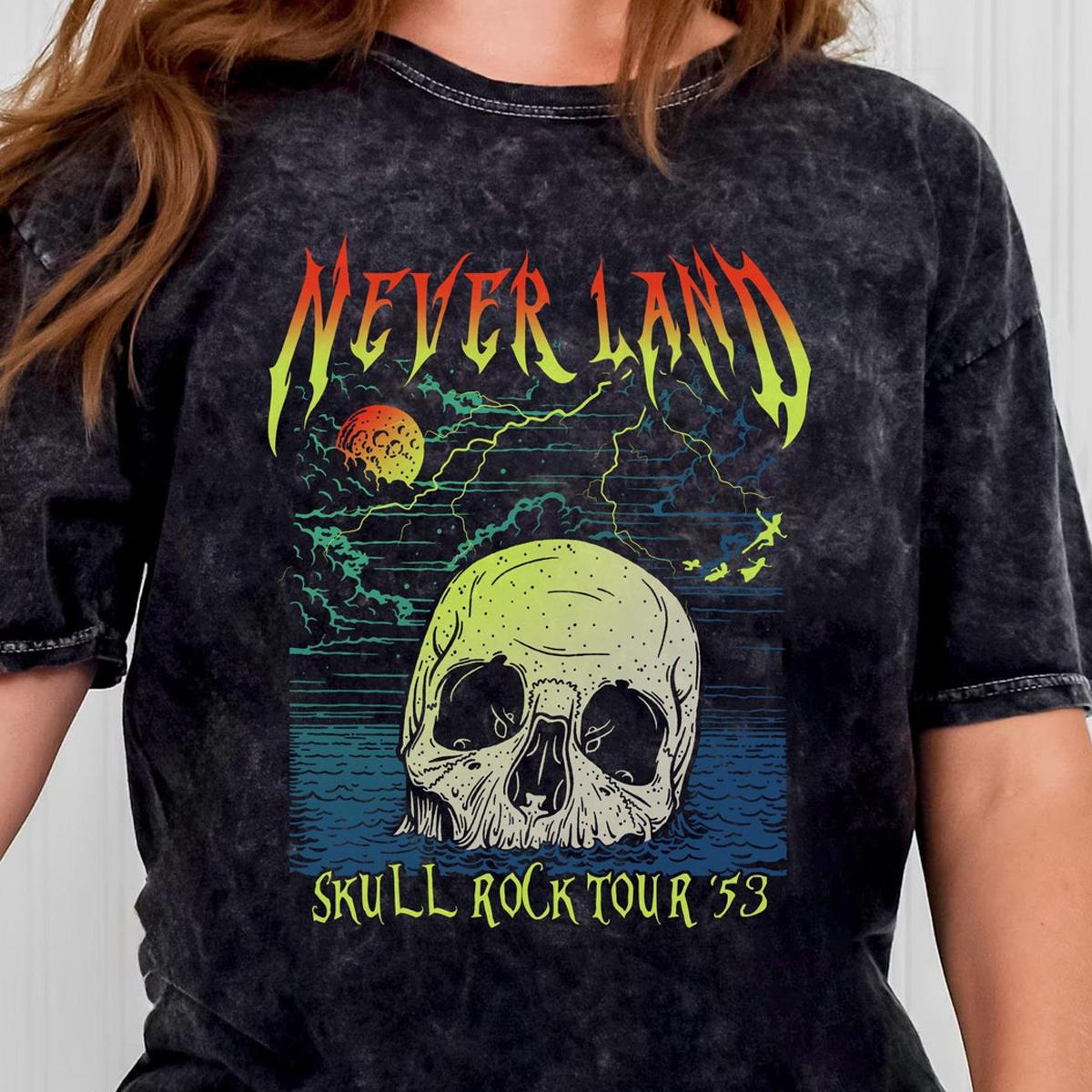 Neverland Skull Rock Tour 53 Peter Pan Disney Washed Shirt 2