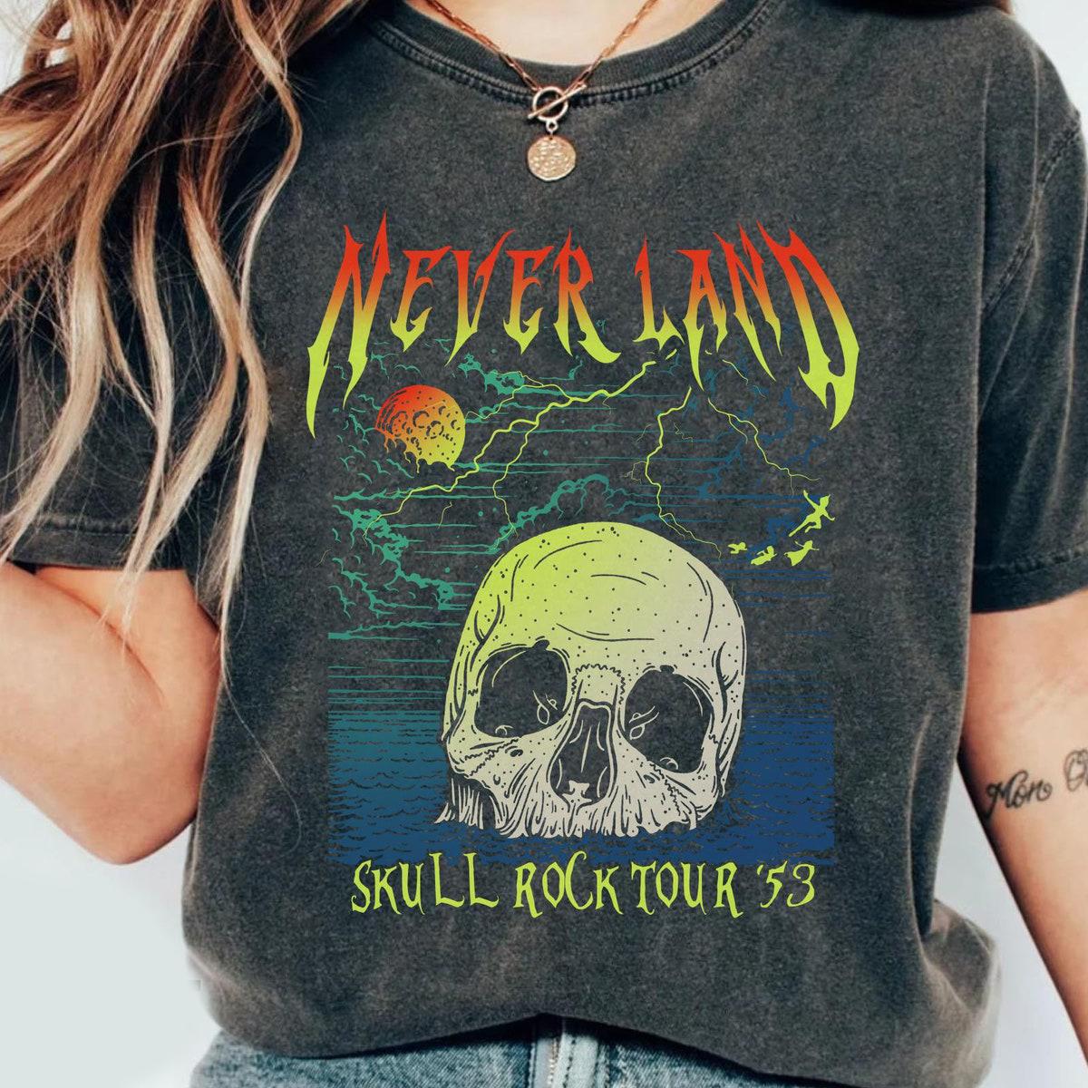 Neverland Skull Rock Tour 53 Peter Pan Disney Washed Shirt 3