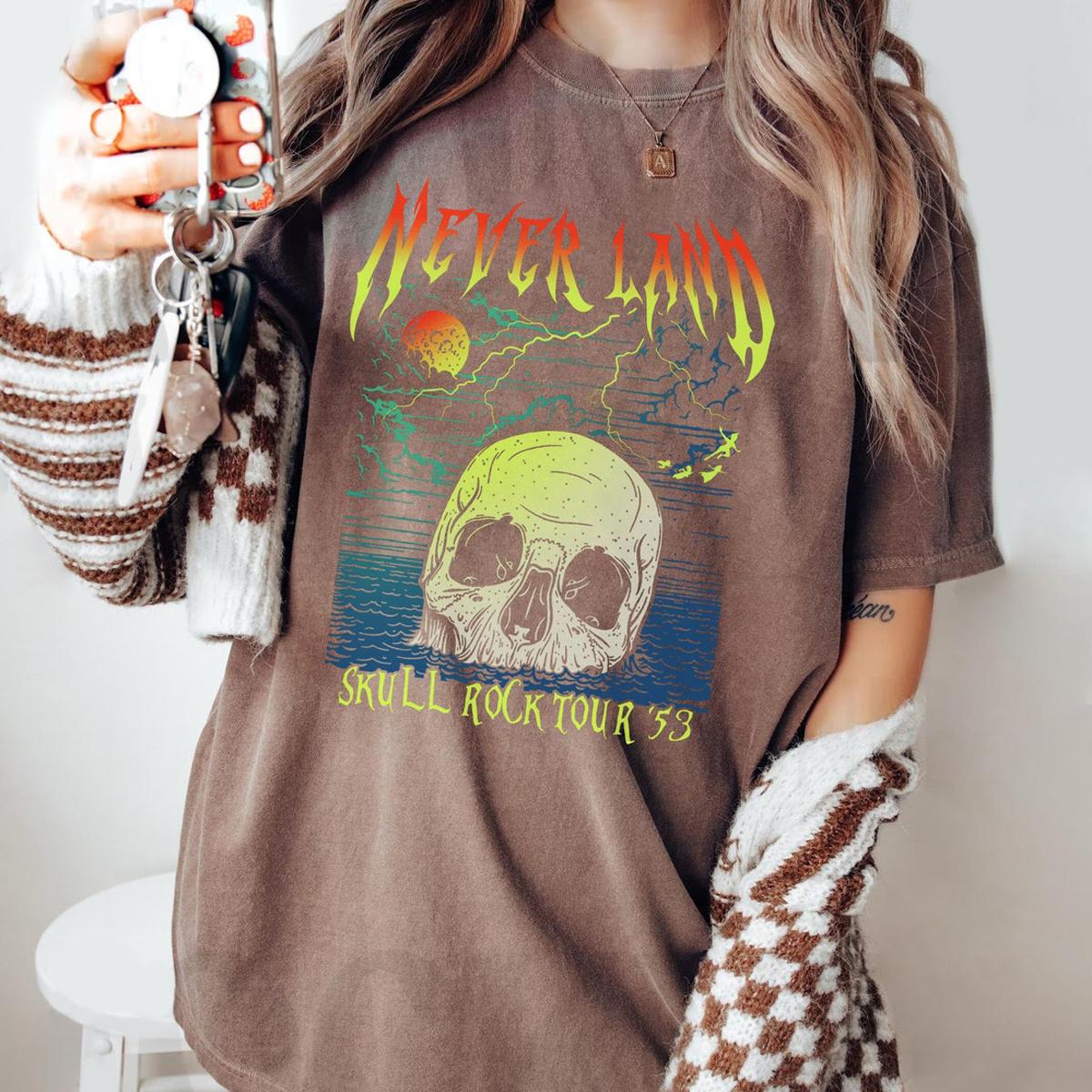 Neverland Skull Rock Tour 53 Peter Pan Disney Washed Shirt 4