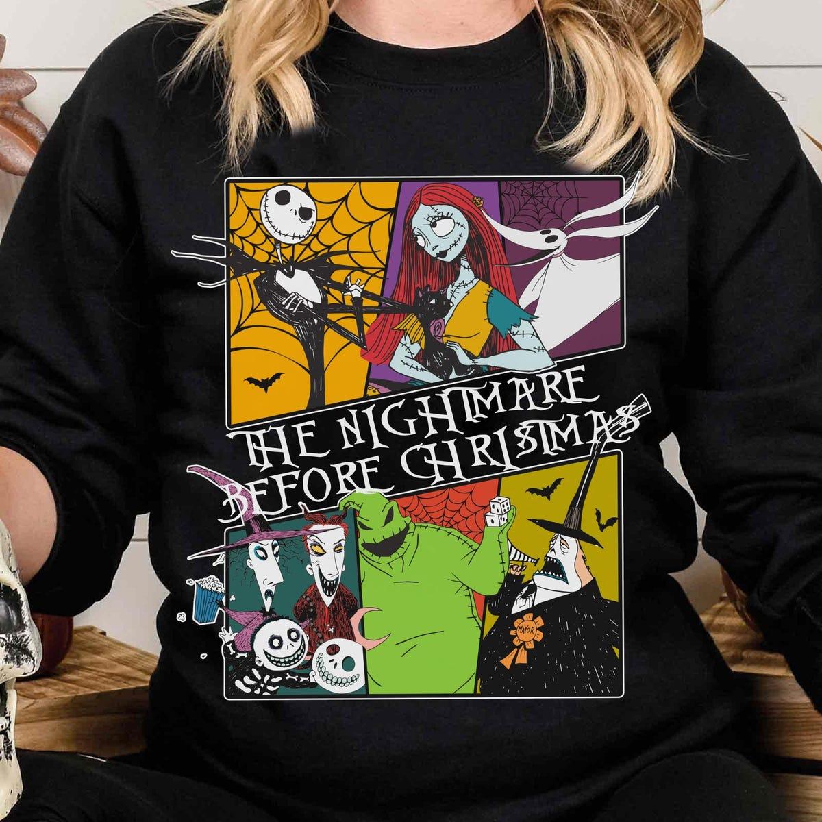 Nightmare Before Christmas Disney Characters Halloween Shirt 2