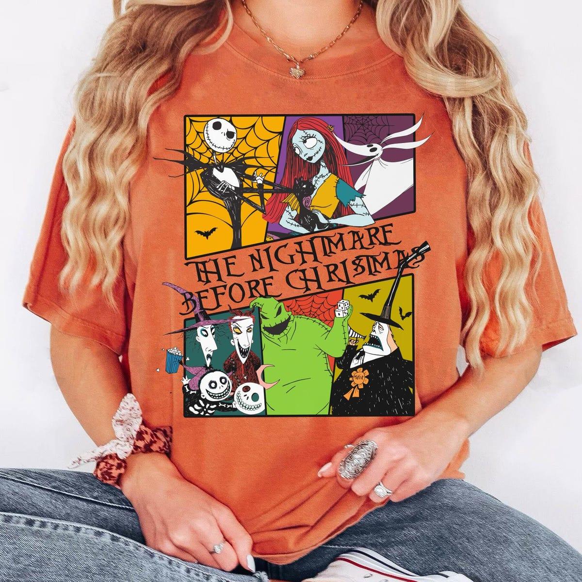 Nightmare Before Christmas Disney Characters Halloween Shirt 3