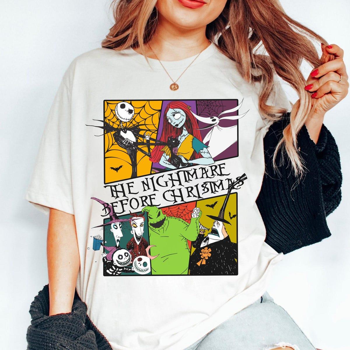 Nightmare Before Christmas Disney Characters Halloween Shirt 4