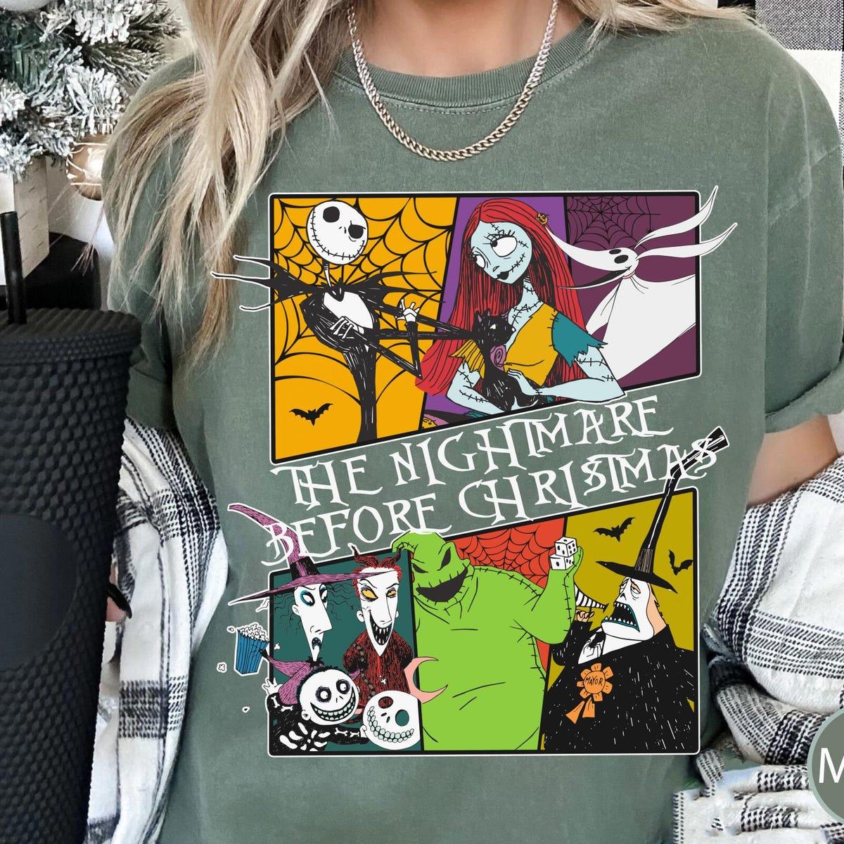 Nightmare Before Christmas Disney Characters Halloween Shirt 5