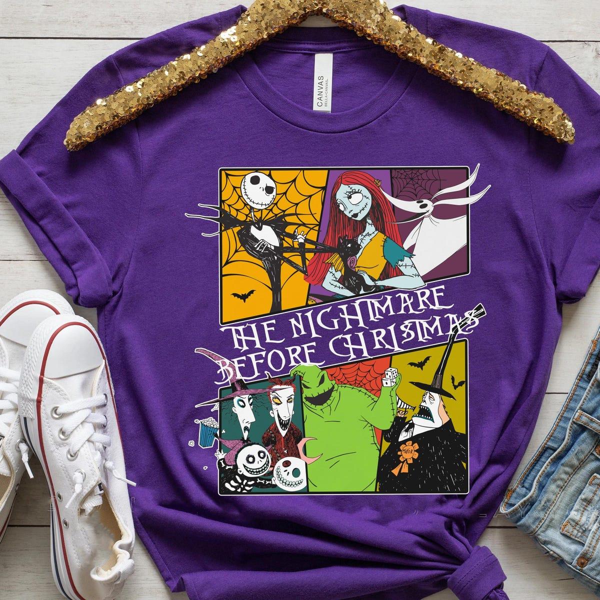 Nightmare Before Christmas Disney Characters Halloween Shirt 6