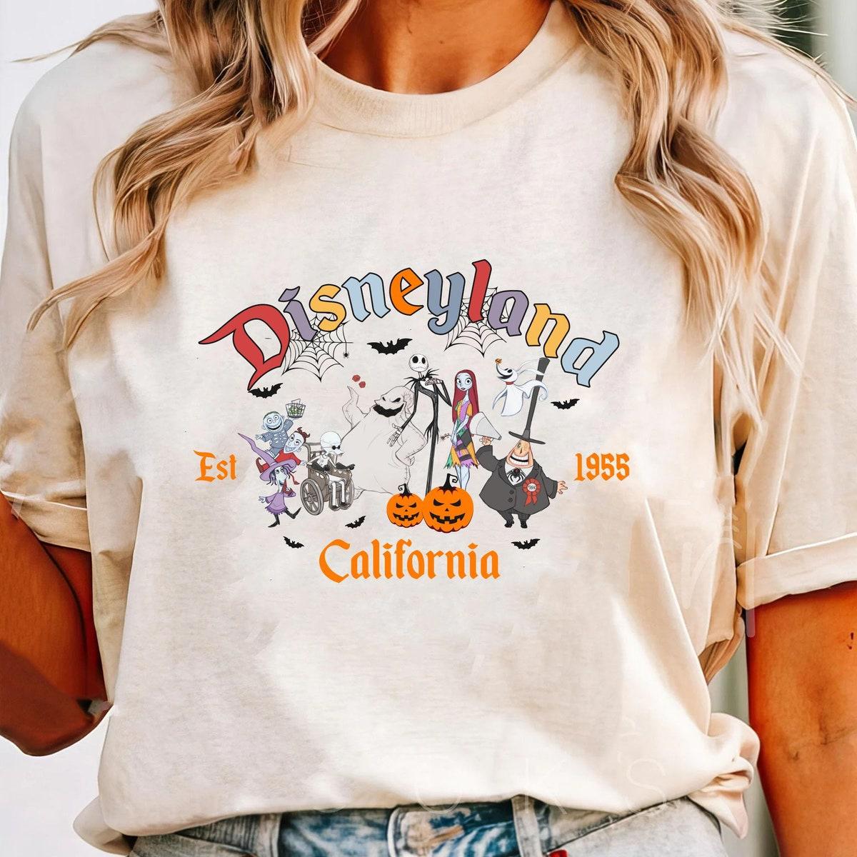 Nightmare Before Christmas Disneyland 1955 California Halloween Shirt 3