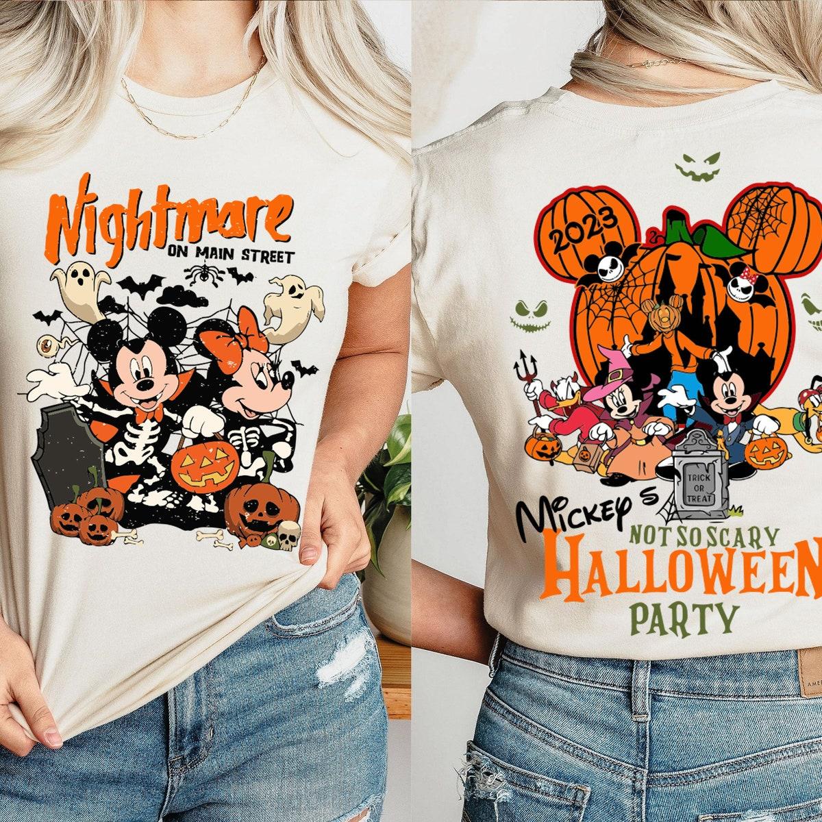 Nightmare On Main Street Mickey's Not So Scary Halloween Shirt 2