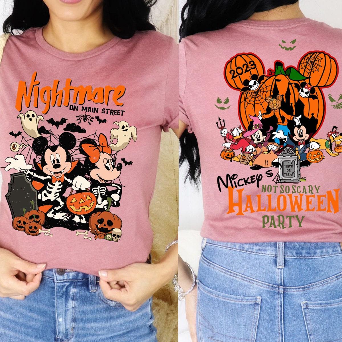 Nightmare On Main Street Mickey's Not So Scary Halloween Shirt 3