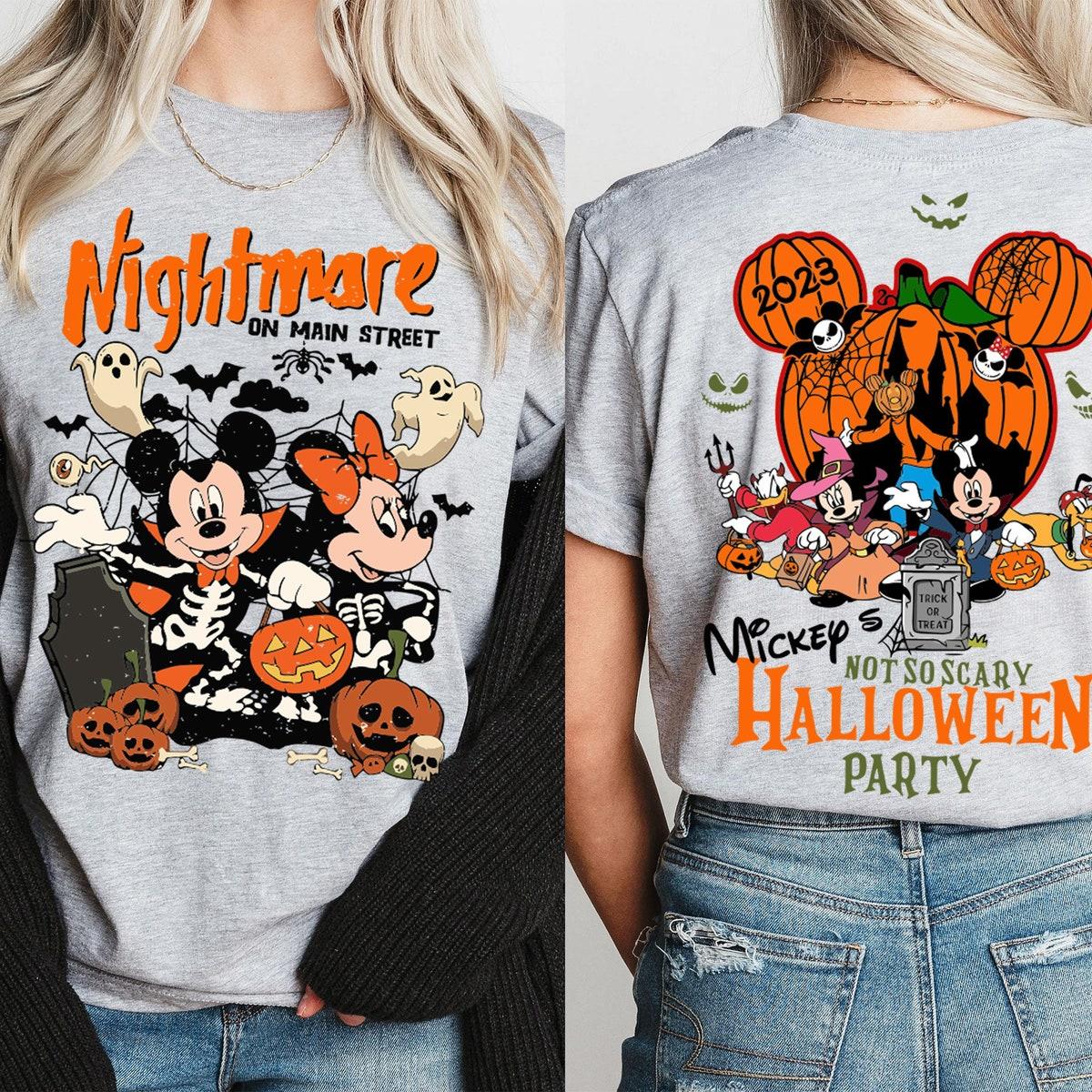 Nightmare On Main Street Mickey's Not So Scary Halloween Shirt 4