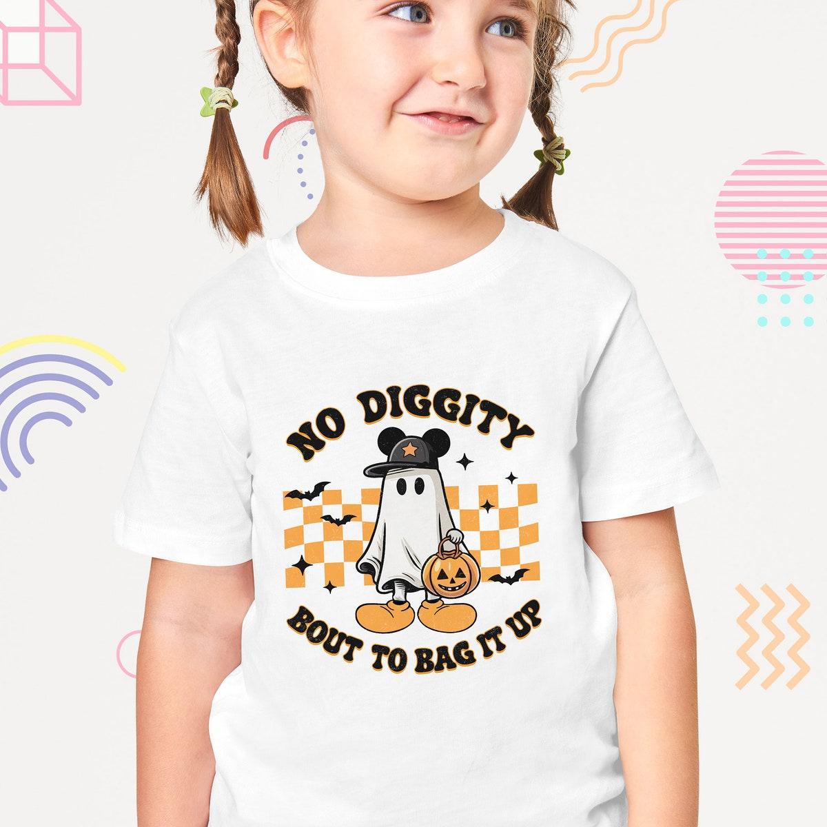 No Diggity Bout To Bag It Up Checkered Halloween Matching Shirt 2